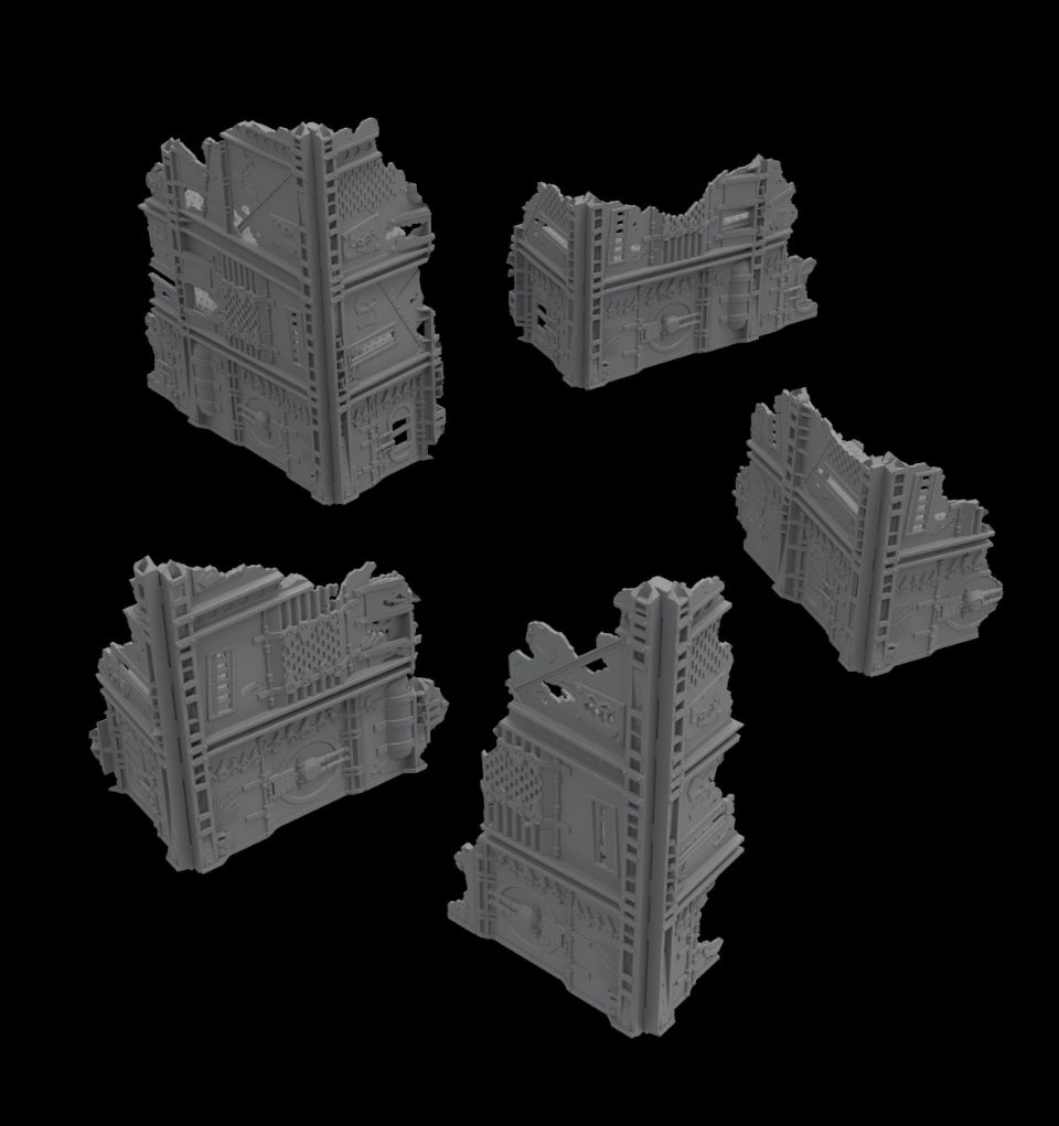 Foldable Space Pork Terrain Set – Modular Sci-Fi Tabletop Terrain | Tinker Junkie