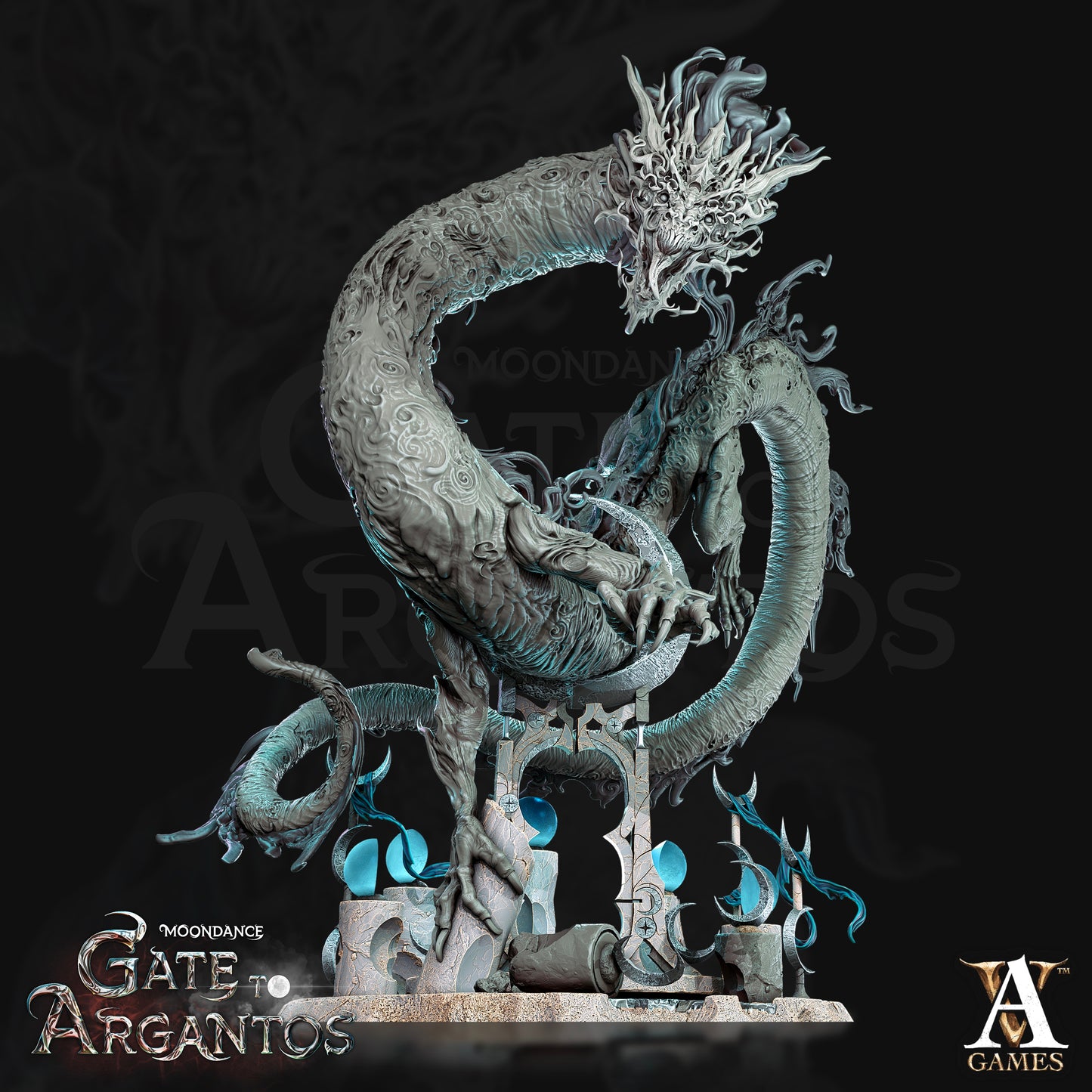Penumbrus Moon Herald – Moondance Gate to Argantos – Archvillain Games Centerpiece Miniature
