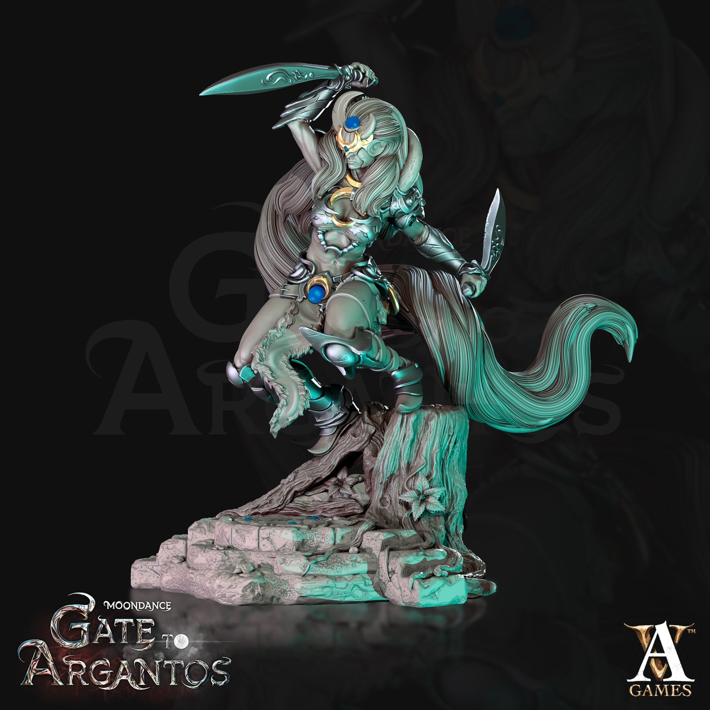 Sisters of the Black Moon – Moondance Gate to Argantos – Archvillain Games Infantry Set (4 Models)