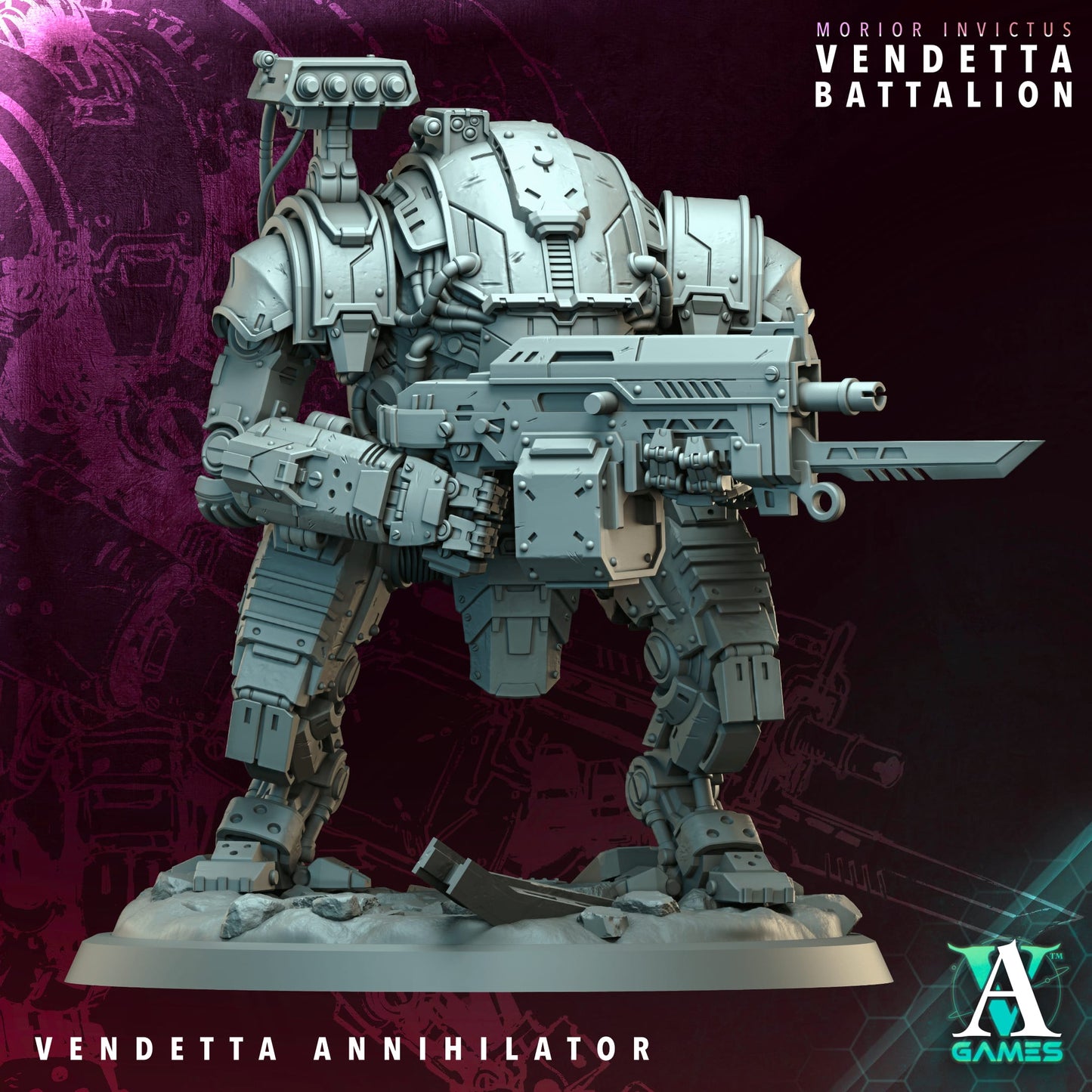Vendetta Annihilator & Linebreaker – Heavy Sci-Fi Mech Miniatures by Archvillain Games