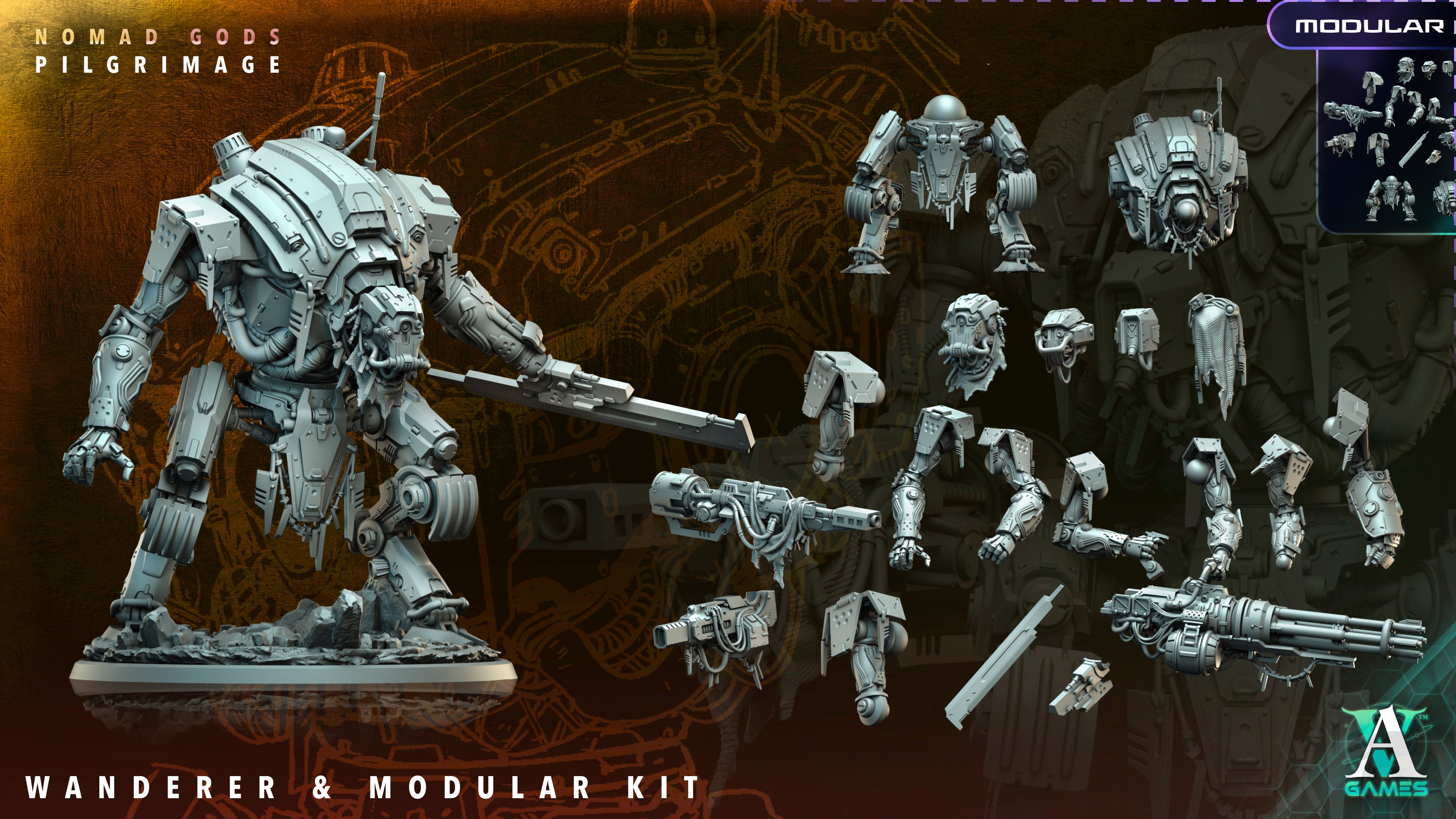 War Automaton Wanderer – Modular War Automaton (4 Variants) | Nomad Gods: Pilgrimage ...