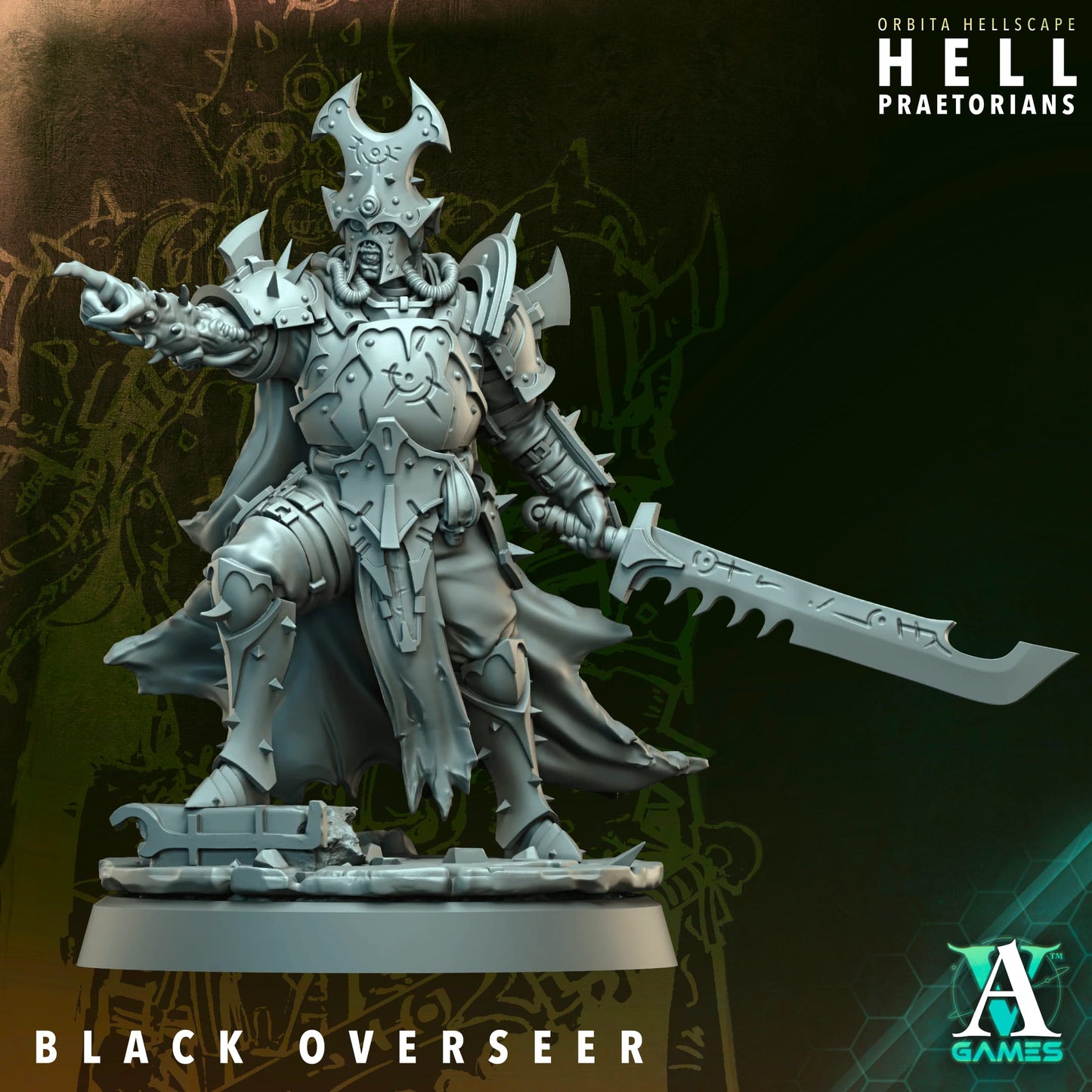 Hell Platoon Infantry Squad (10 Models) – w/ Optional Priest and Overseer | Resin Miniatures