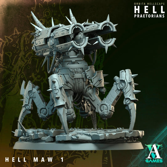 Hell Maw War Engine – Single or Dual Bundle | Sci-Fi Resin Miniature | Archvillain Games