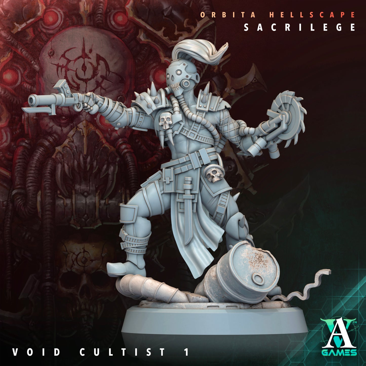 Void Cultists (Set of 5) Orbita Hellscape: Sacrilege - Archvillain Games