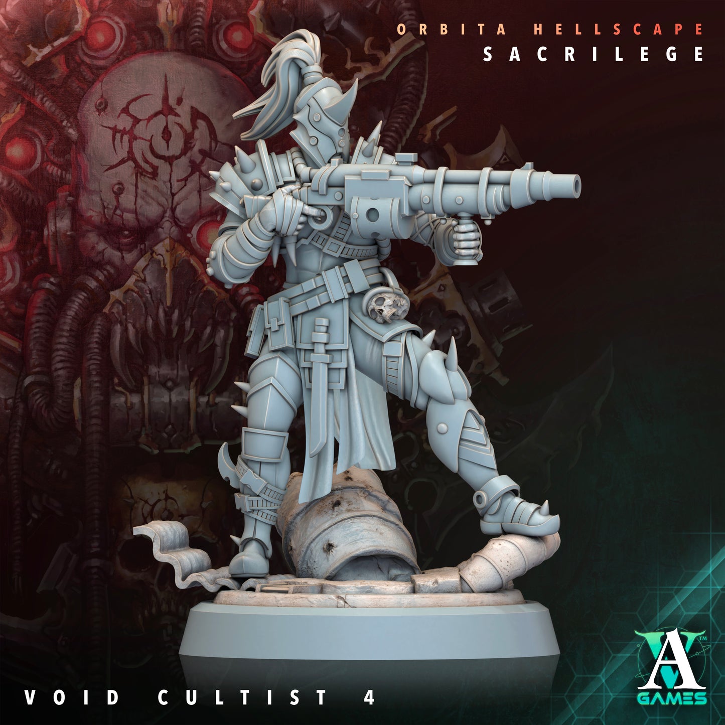 Void Cultists (Set of 5) Orbita Hellscape: Sacrilege - Archvillain Games