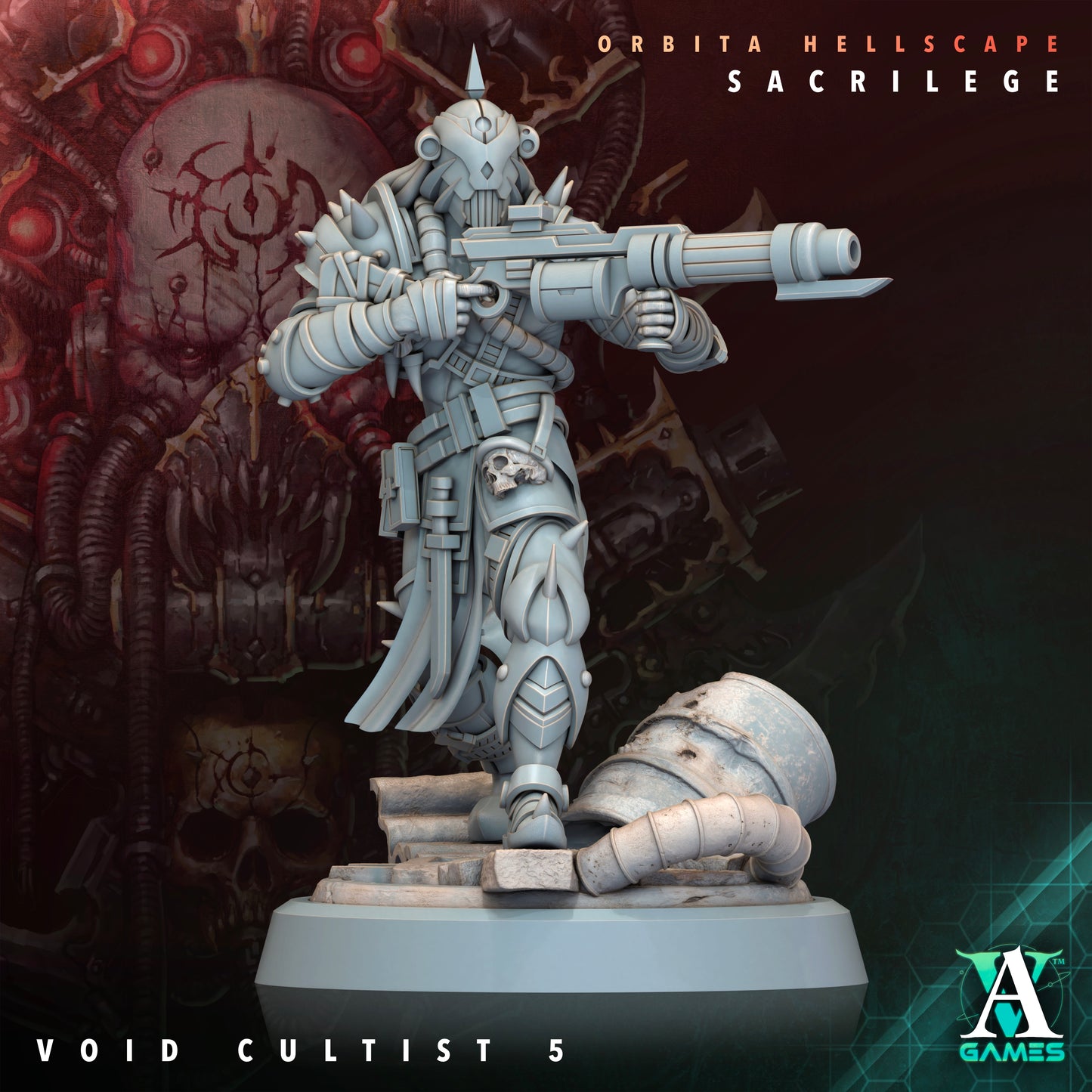 Void Cultists (Set of 5) Orbita Hellscape: Sacrilege - Archvillain Games