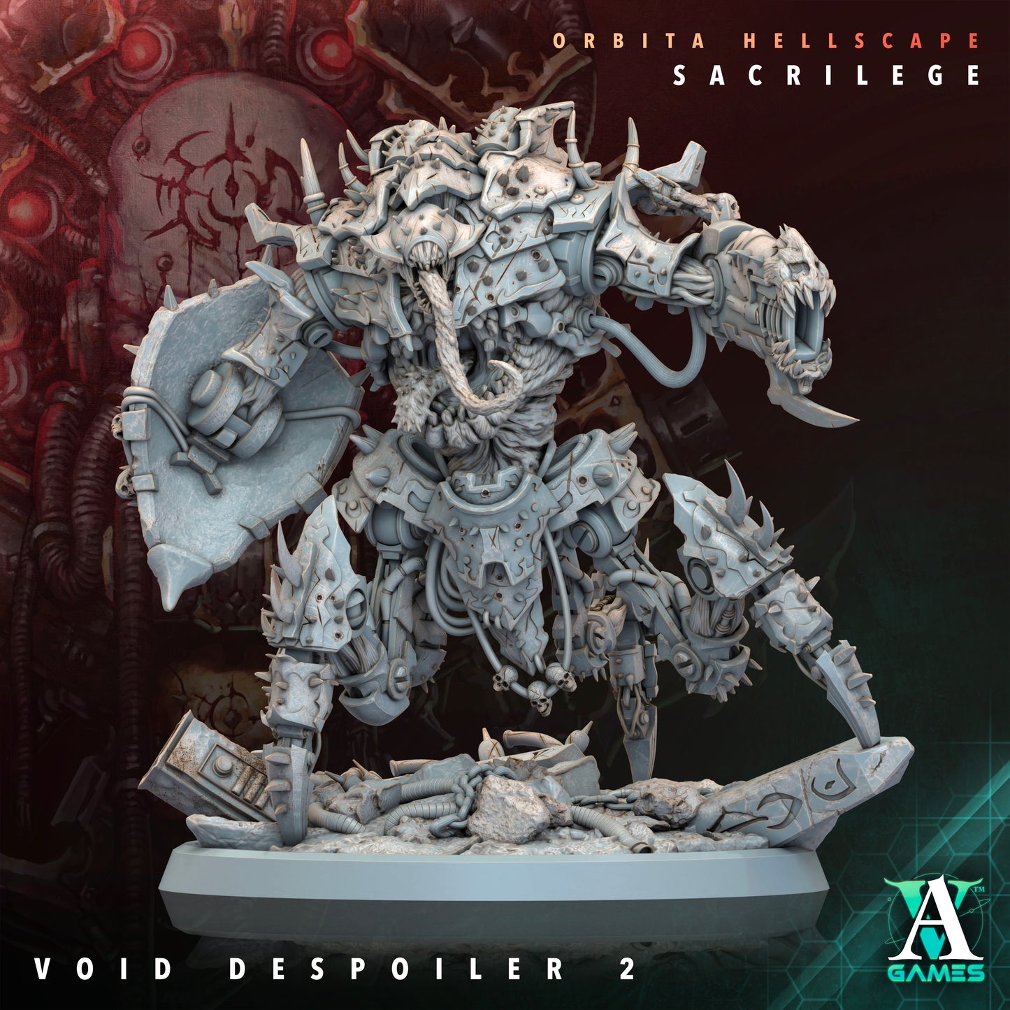 Void Despoilers – Heavy Mutated War Beasts (75mm) | Orbita Hellscape: Sacrilege | Archvillain Games