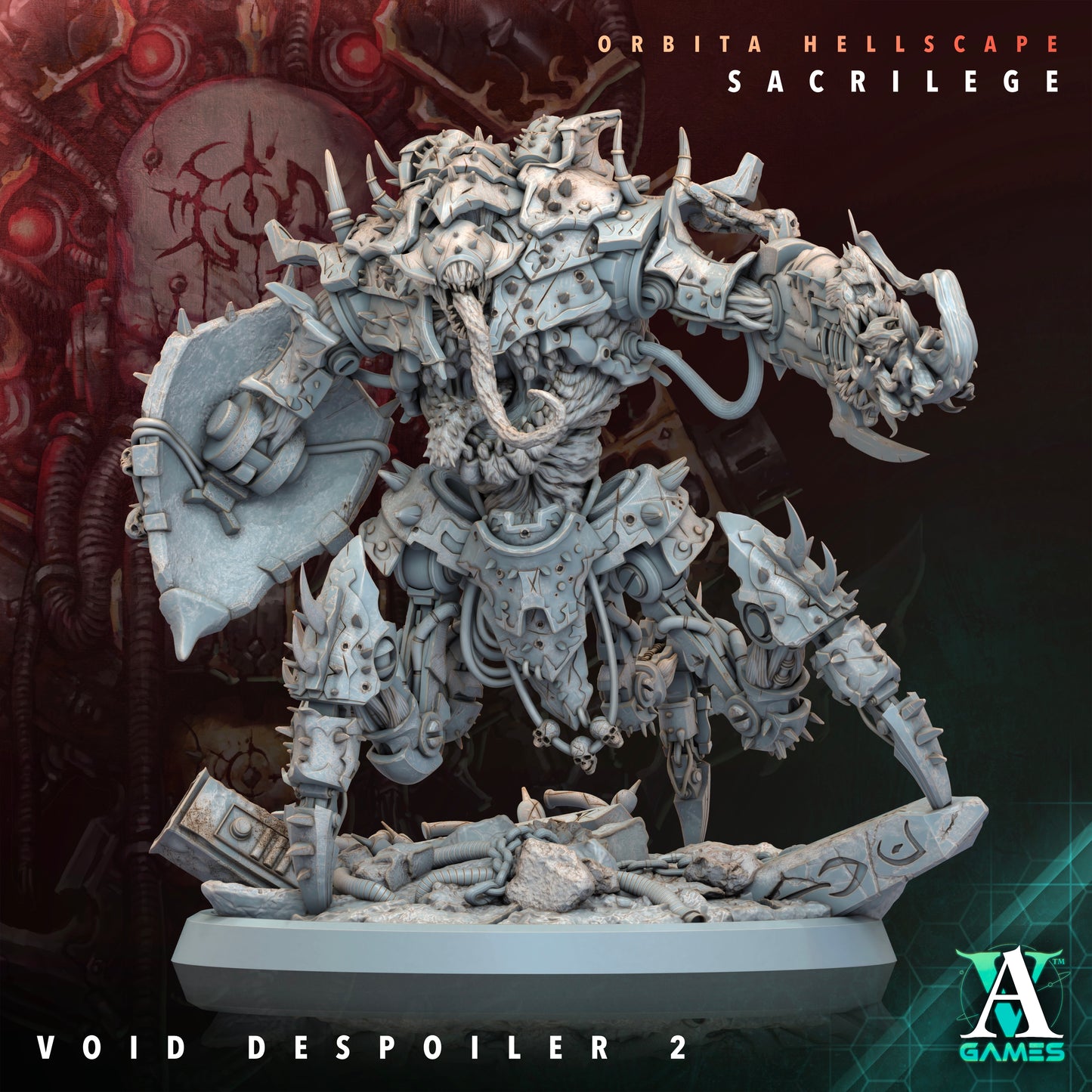 Void Despoilers – Heavy Mutated War Beasts (75mm) | Orbita Hellscape: Sacrilege | Archvillain Games