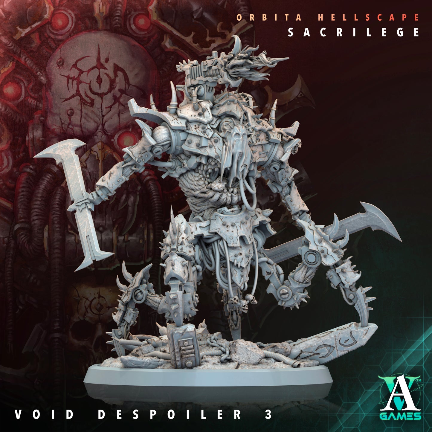 Void Despoilers – Heavy Mutated War Beasts (75mm) | Orbita Hellscape: Sacrilege | Archvillain Games