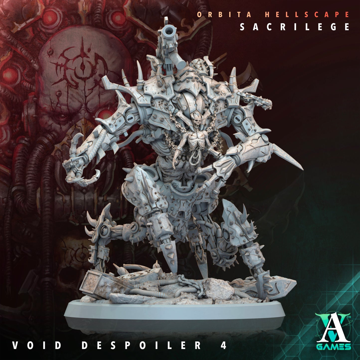Void Despoilers – Heavy Mutated War Beasts (75mm) | Orbita Hellscape: Sacrilege | Archvillain Games