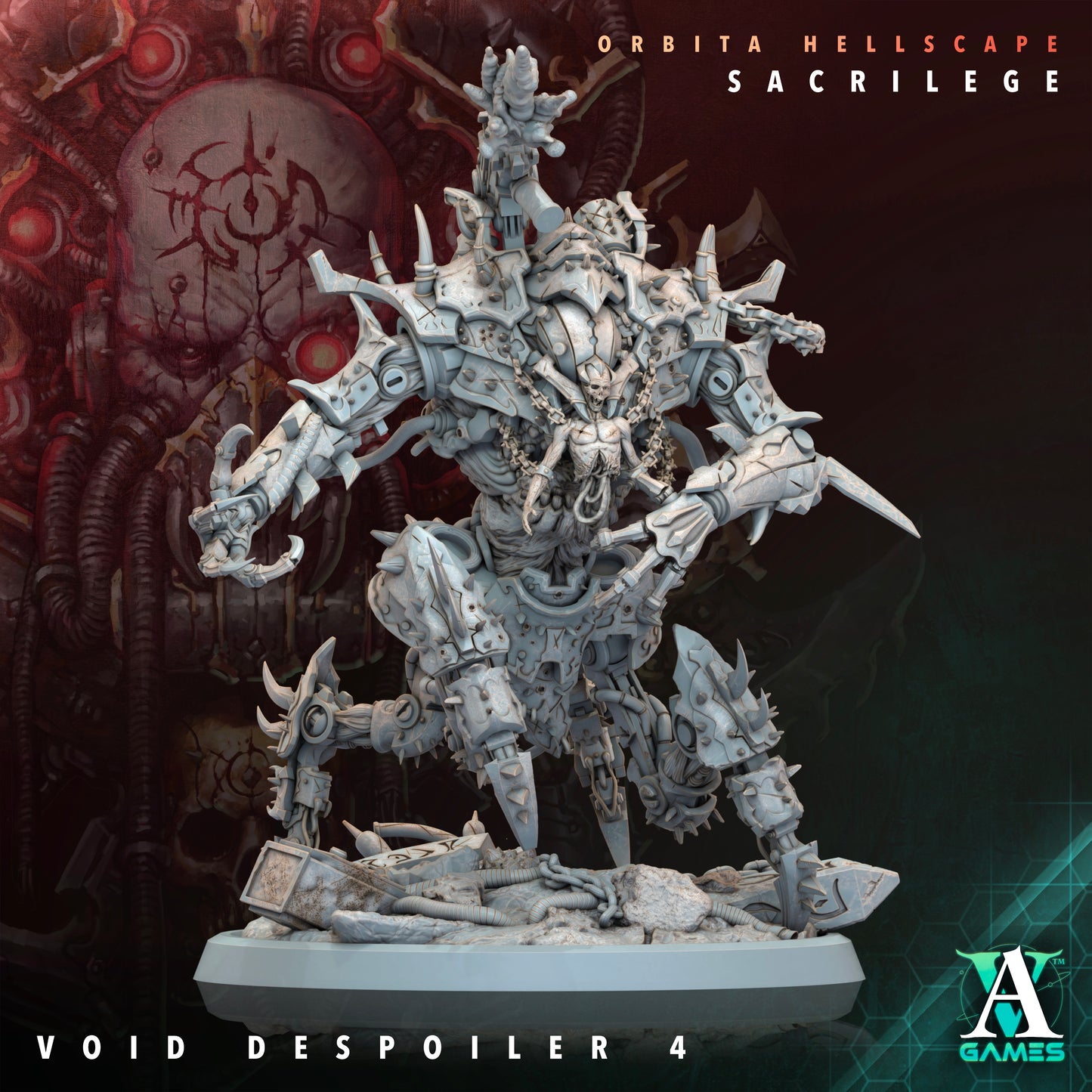 Void Despoilers – Heavy Mutated War Beasts (75mm) | Orbita Hellscape: Sacrilege | Archvillain Games