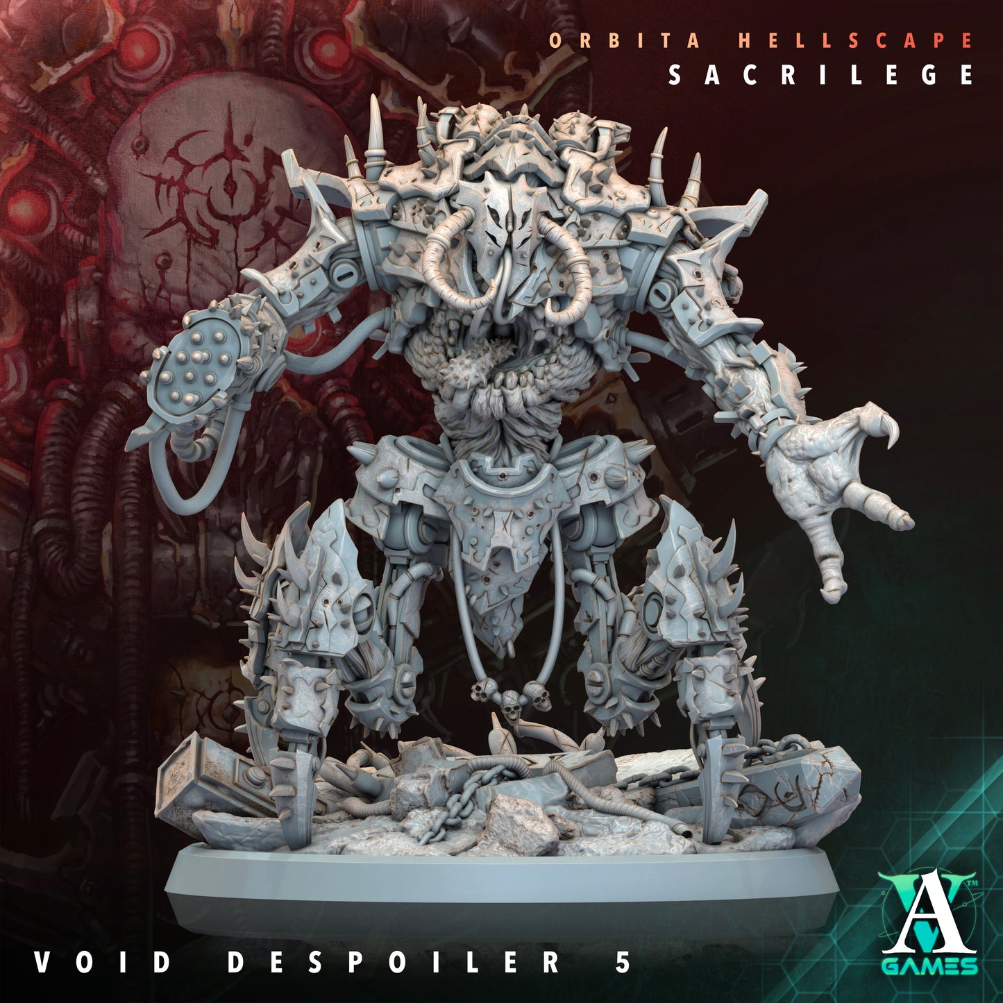 Void Despoilers – Heavy Mutated War Beasts (75mm) | Orbita Hellscape: Sacrilege | Archvillain Games
