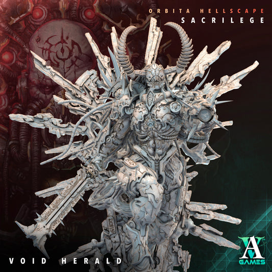 Void Herald – Dark Sci-Fi Horror Miniature | Orbita Hellscape | Archvillain Games