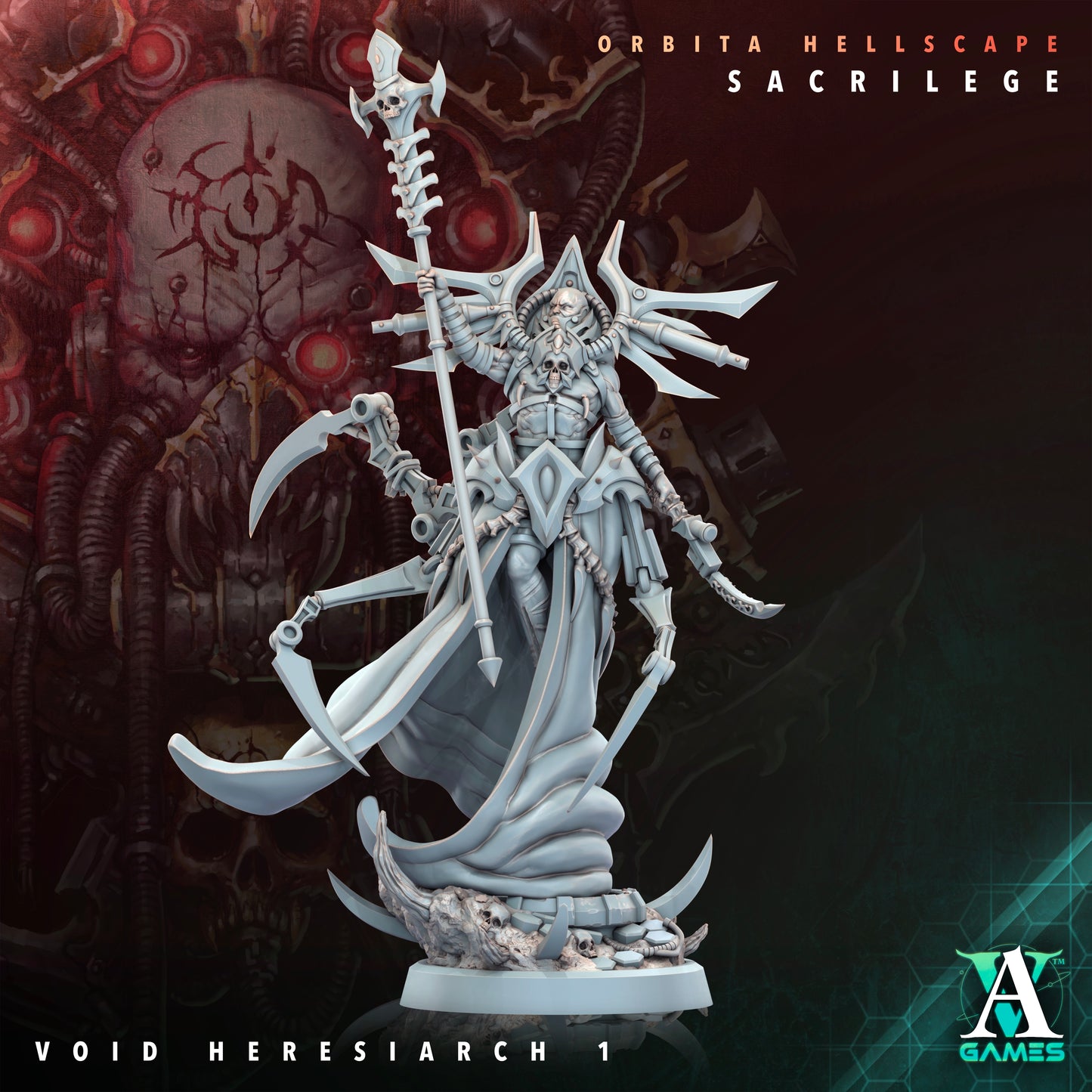 Void Heresiarch Coven (Set of 5) – 25mm Arcane Leaders | Archvillain Games
