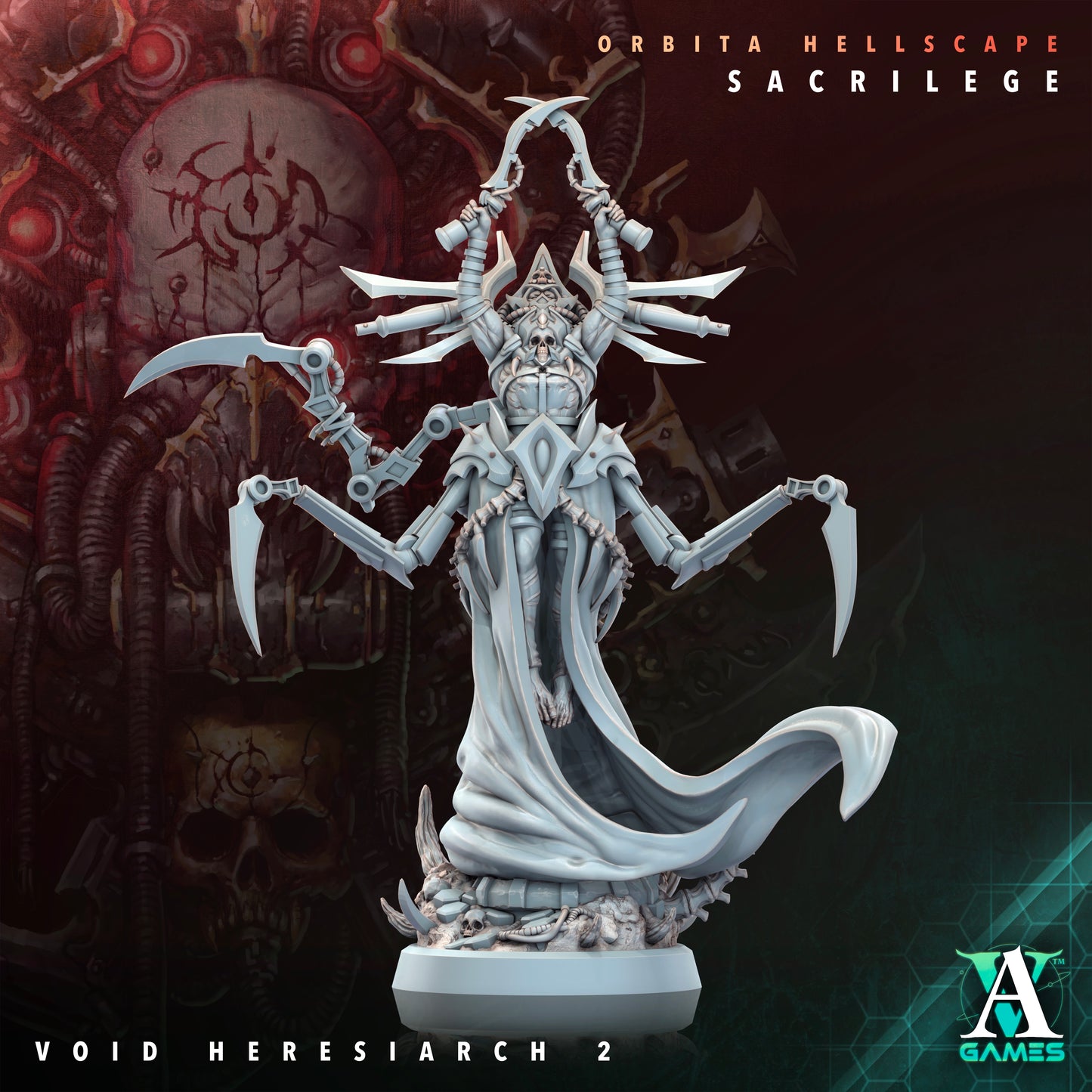 Void Heresiarch Coven (Set of 5) – 25mm Arcane Leaders | Archvillain Games