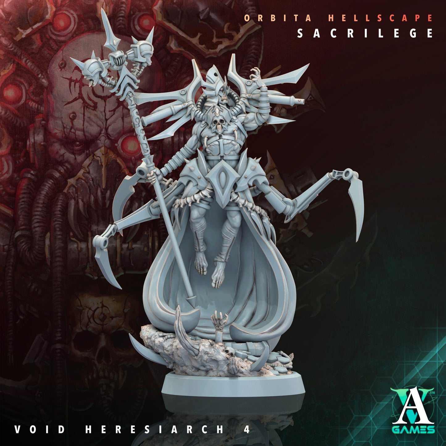 Void Heresiarch Coven (Set of 5) – 25mm Arcane Leaders | Archvillain Games