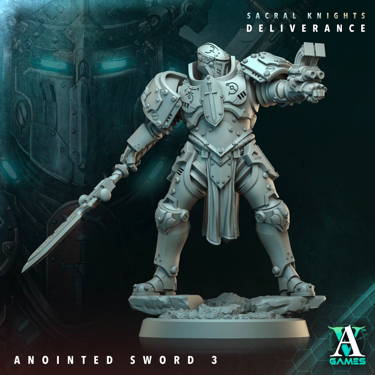 Anointed Sword Heavy Infantry Squad | Sacral Knights: Deliverance | Archvillain Games