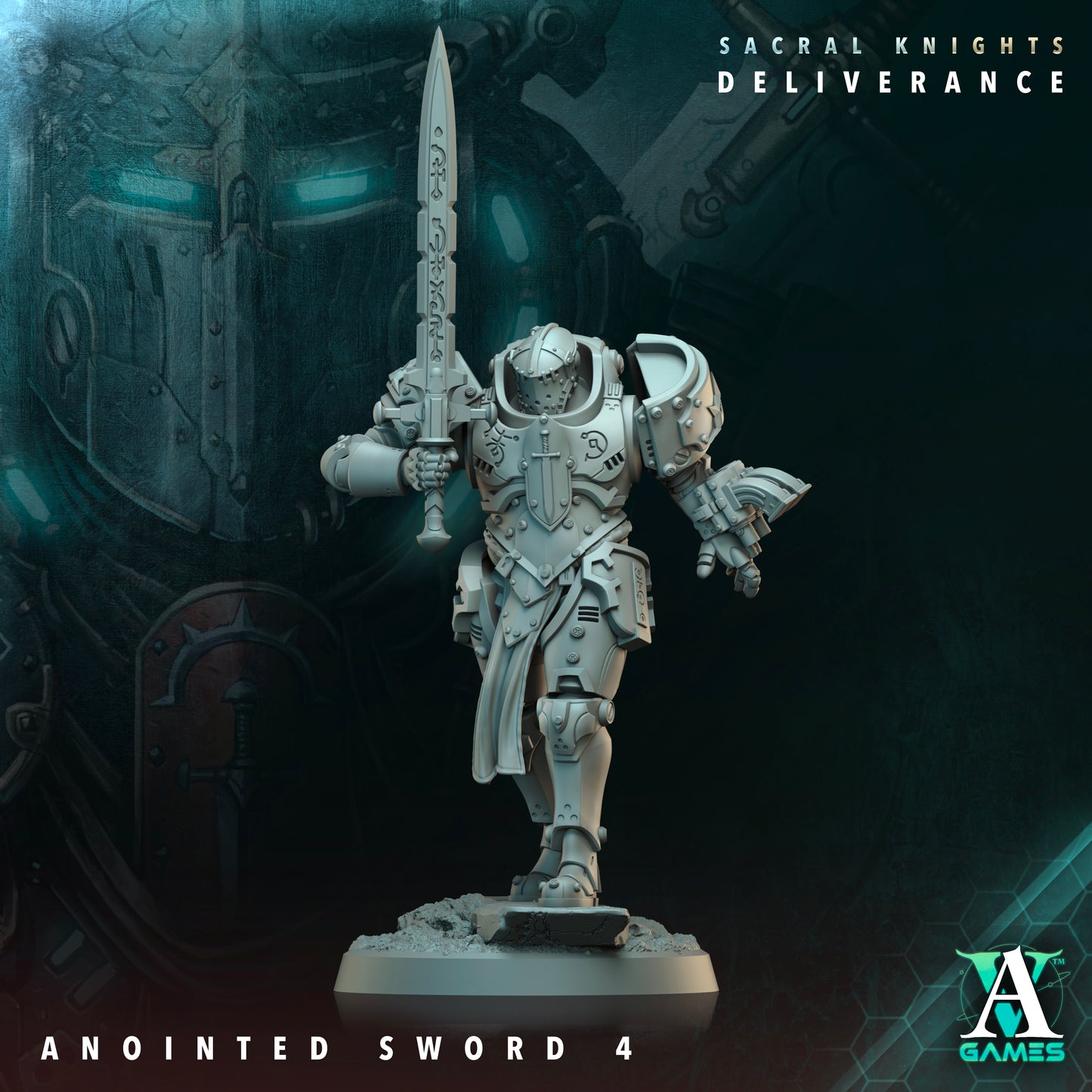 Anointed Sword Heavy Infantry Squad | Sacral Knights: Deliverance | Archvillain Games