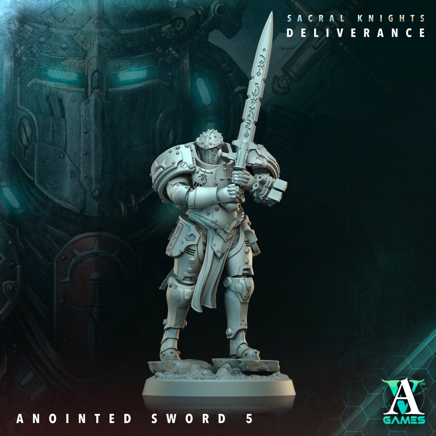 Anointed Sword Heavy Infantry Squad | Sacral Knights: Deliverance | Archvillain Games