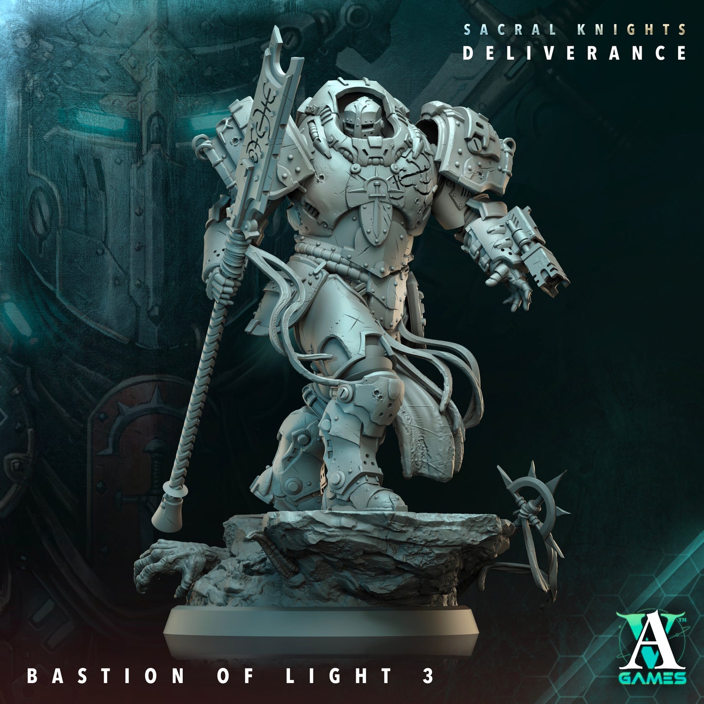 Bastion of Light Elite Armored Infantry | Sacral Knights: Deliverance | Archvillain Games