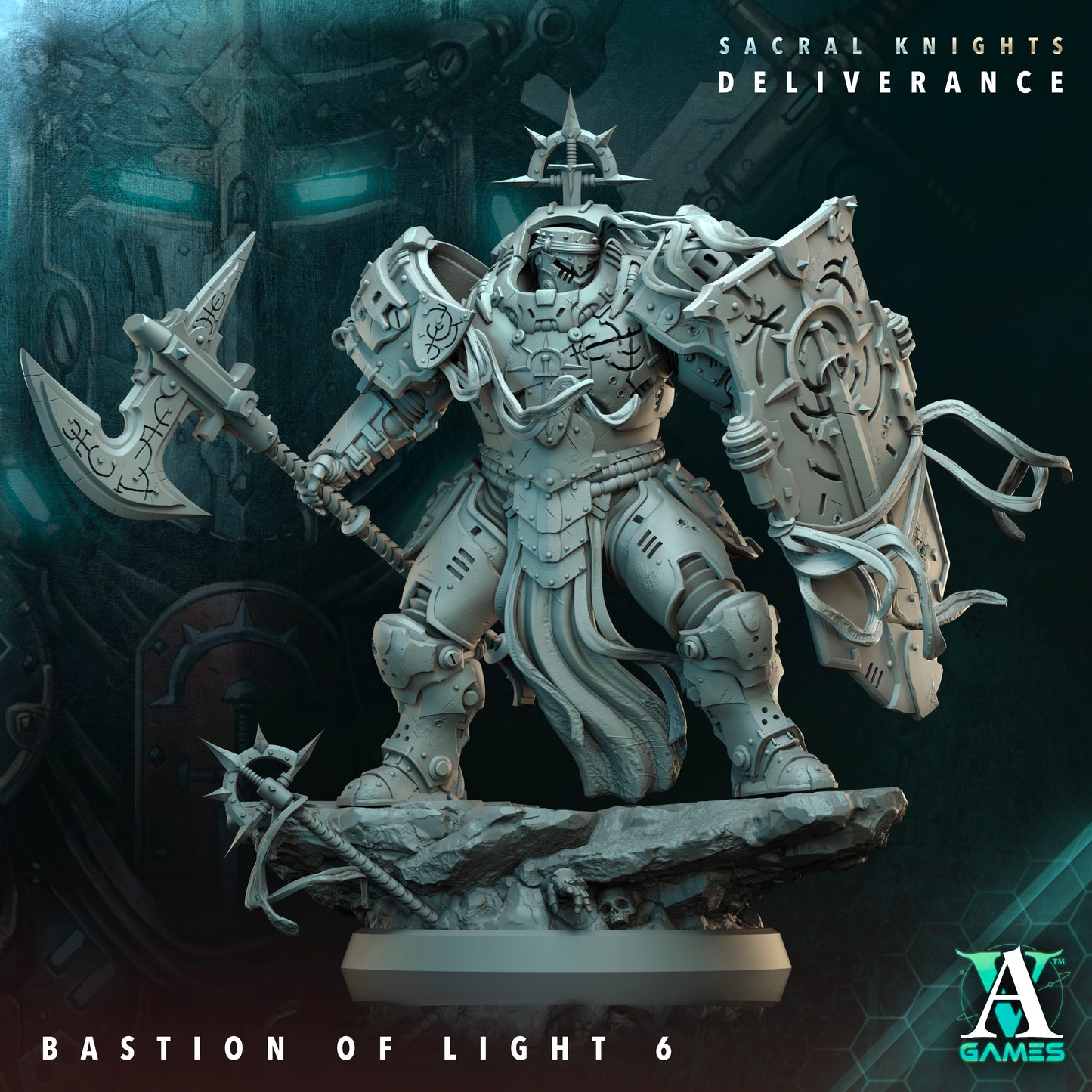 Bastion of Light Elite Armored Infantry | Sacral Knights: Deliverance | Archvillain Games