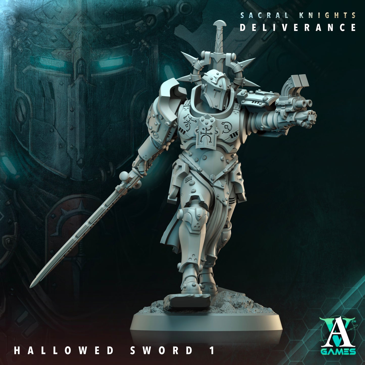 Hallowed Sword Heavy Infantry Squad | Sacral Knights: Deliverance | Archvillain Games
