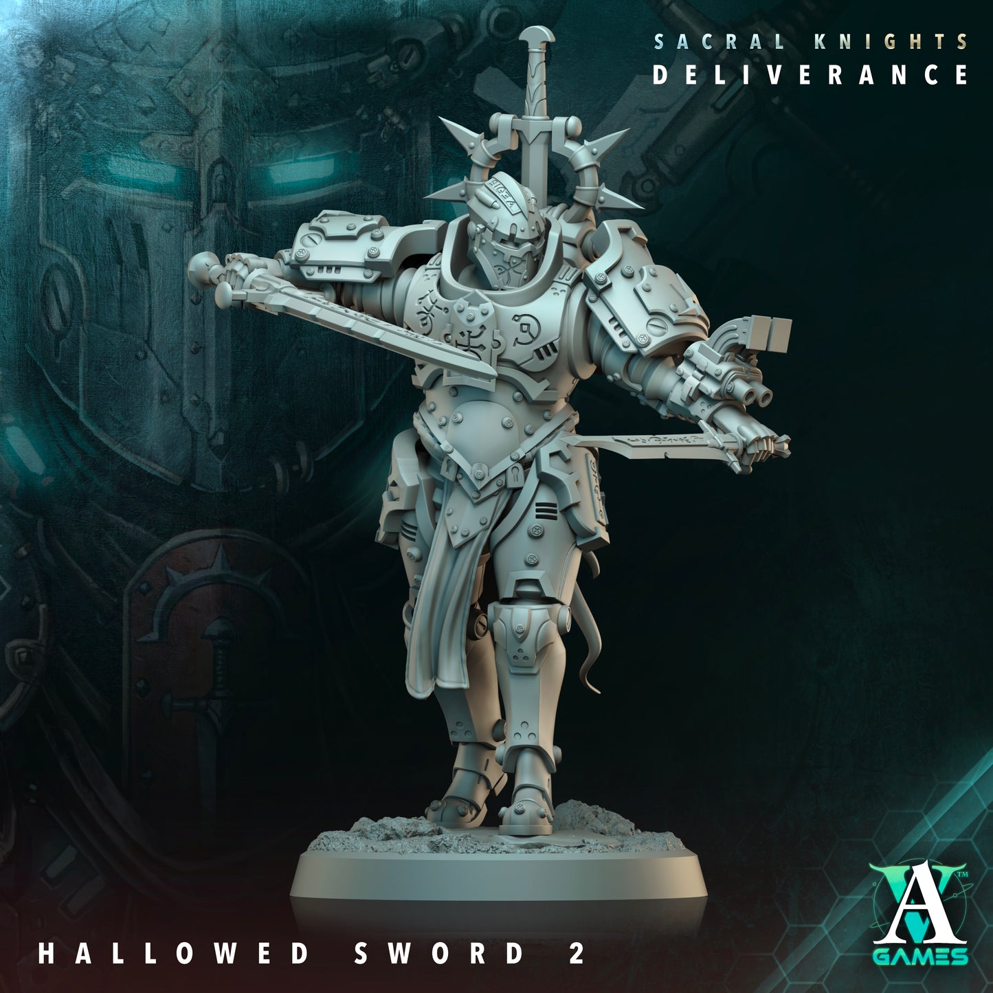 Hallowed Sword Heavy Infantry Squad | Sacral Knights: Deliverance | Archvillain Games