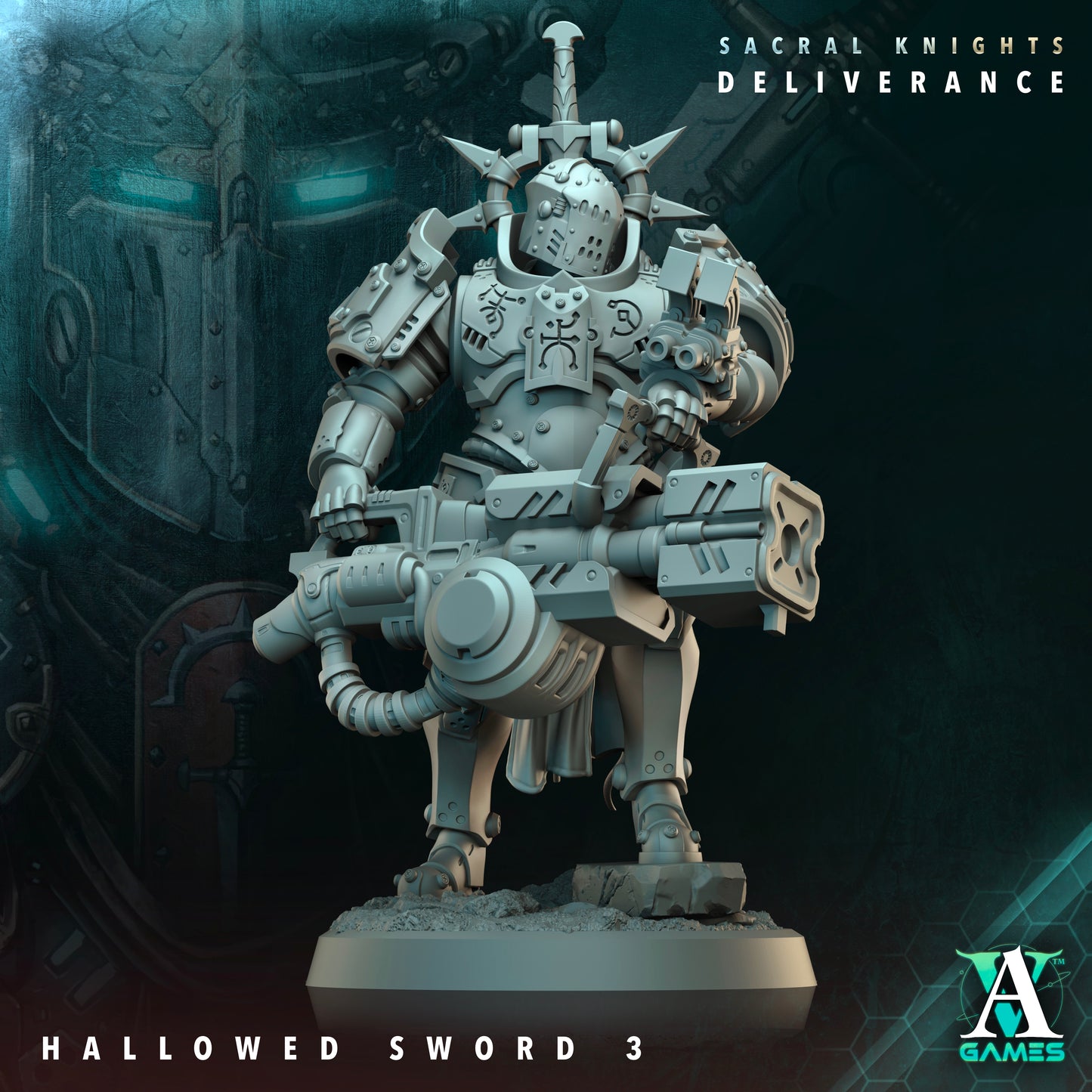 Hallowed Sword Heavy Infantry Squad | Sacral Knights: Deliverance | Archvillain Games