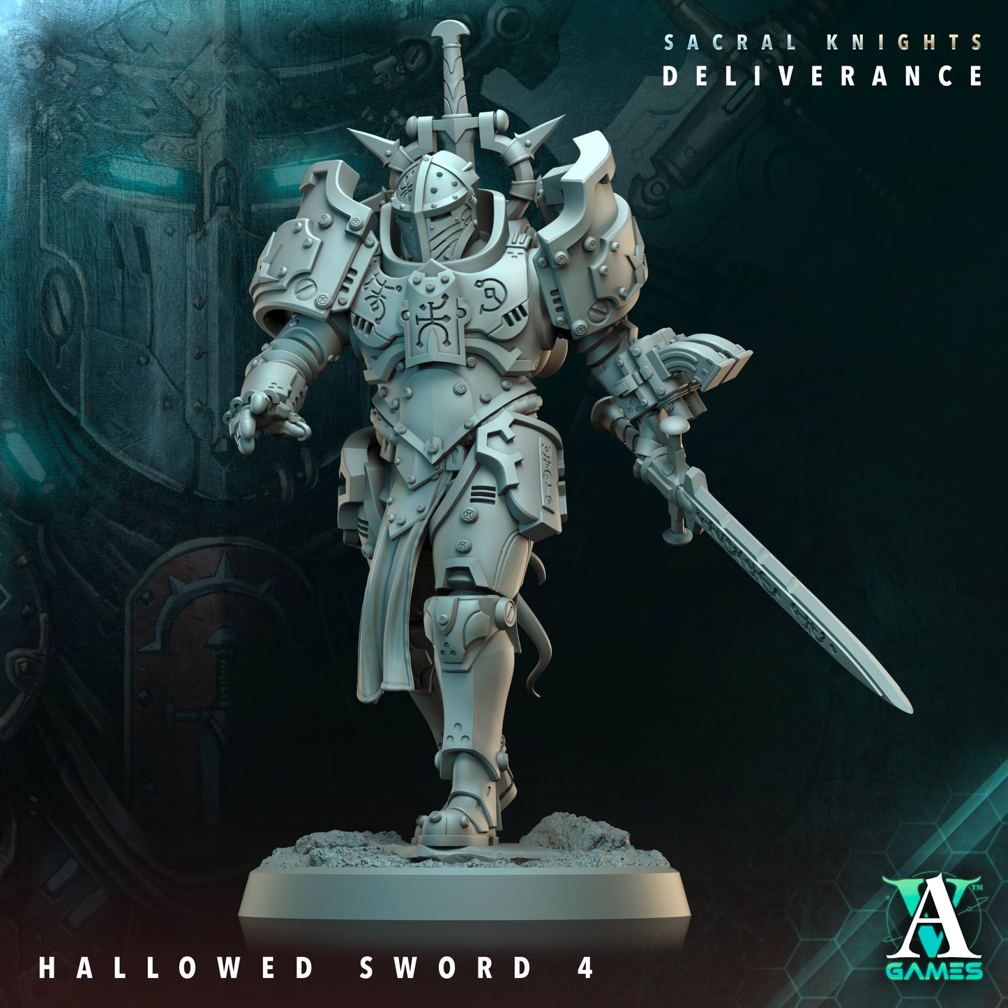 Hallowed Sword Heavy Infantry Squad | Sacral Knights: Deliverance | Archvillain Games