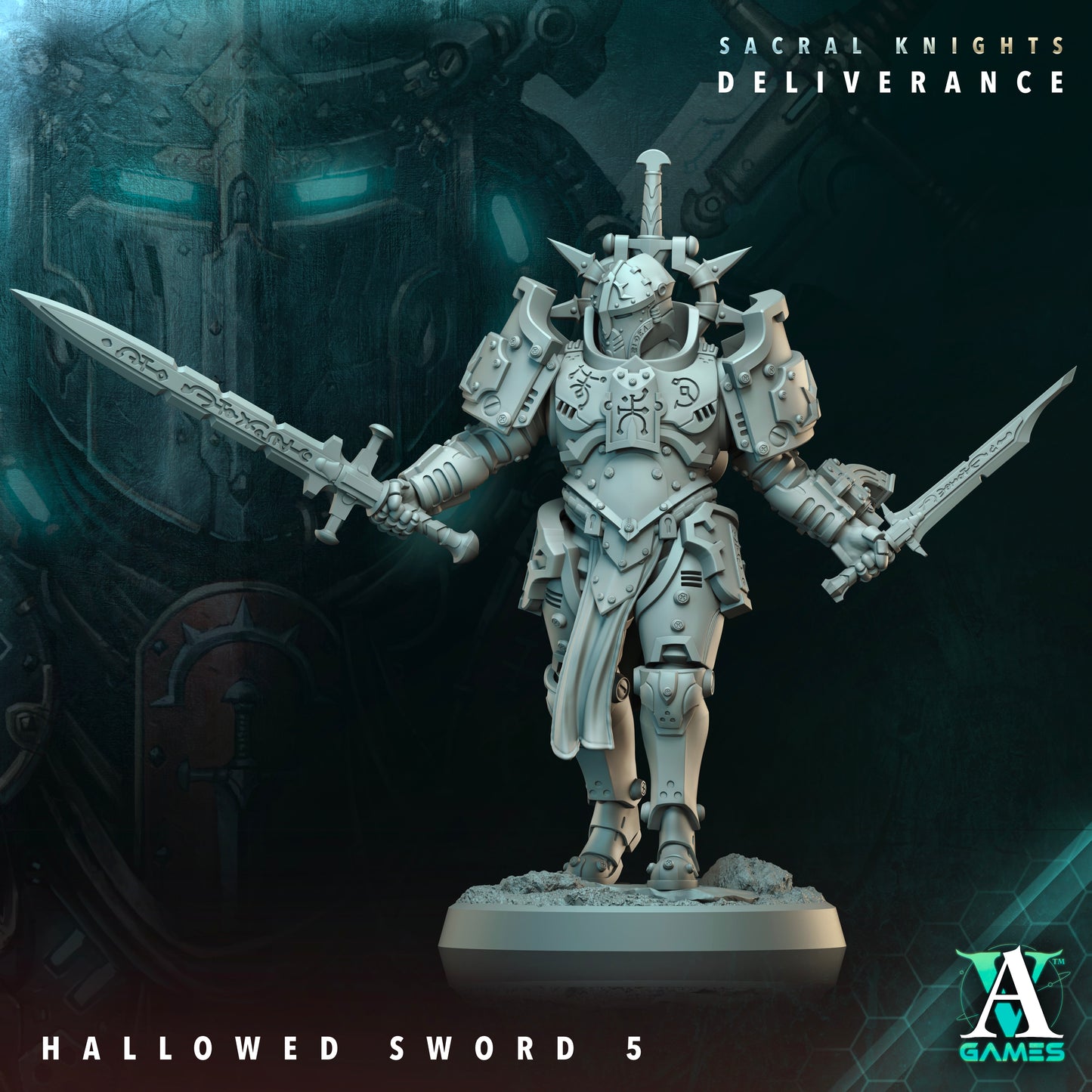 Hallowed Sword Heavy Infantry Squad | Sacral Knights: Deliverance | Archvillain Games