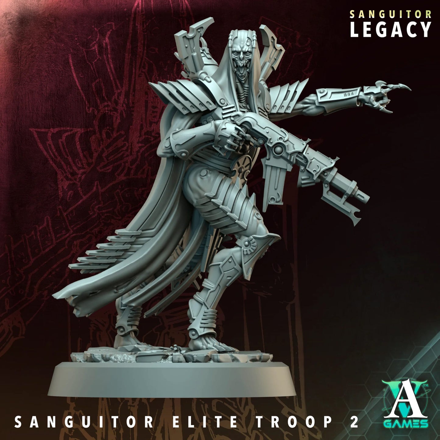 Sanguitor Elite Troop – Sanguitor Legacy Collection – Archvillain Games Miniature Squad
