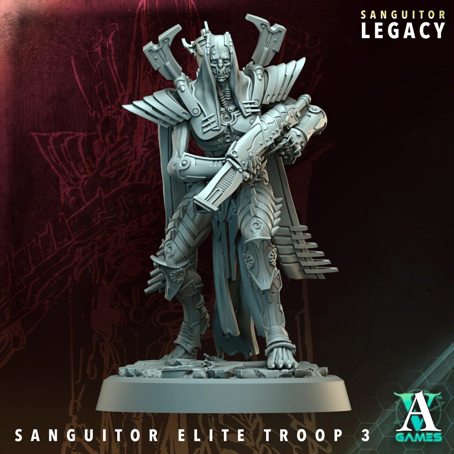 Sanguitor Elite Troop – Sanguitor Legacy Collection – Archvillain Games Miniature Squad