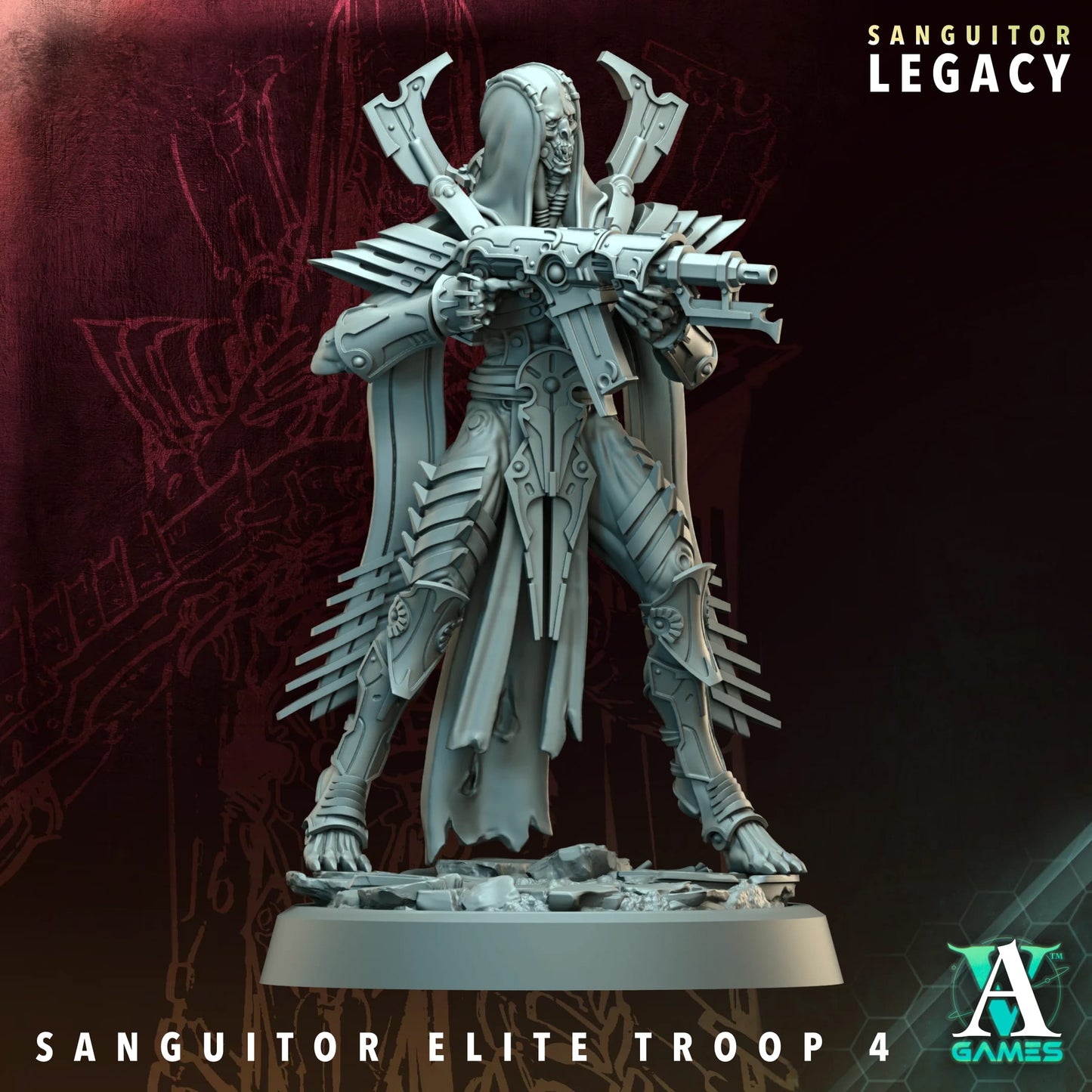Sanguitor Elite Troop – Sanguitor Legacy Collection – Archvillain Games Miniature Squad