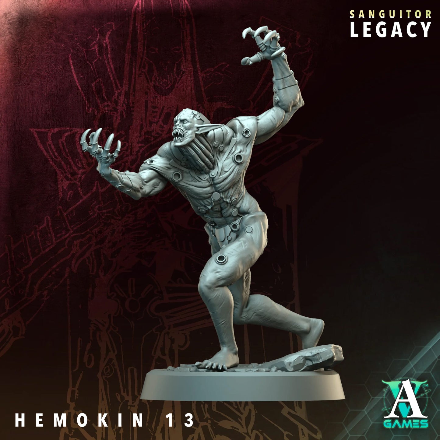 Hemokin – Sanguitor Legacy Collection – Archvillain Games Miniature Set