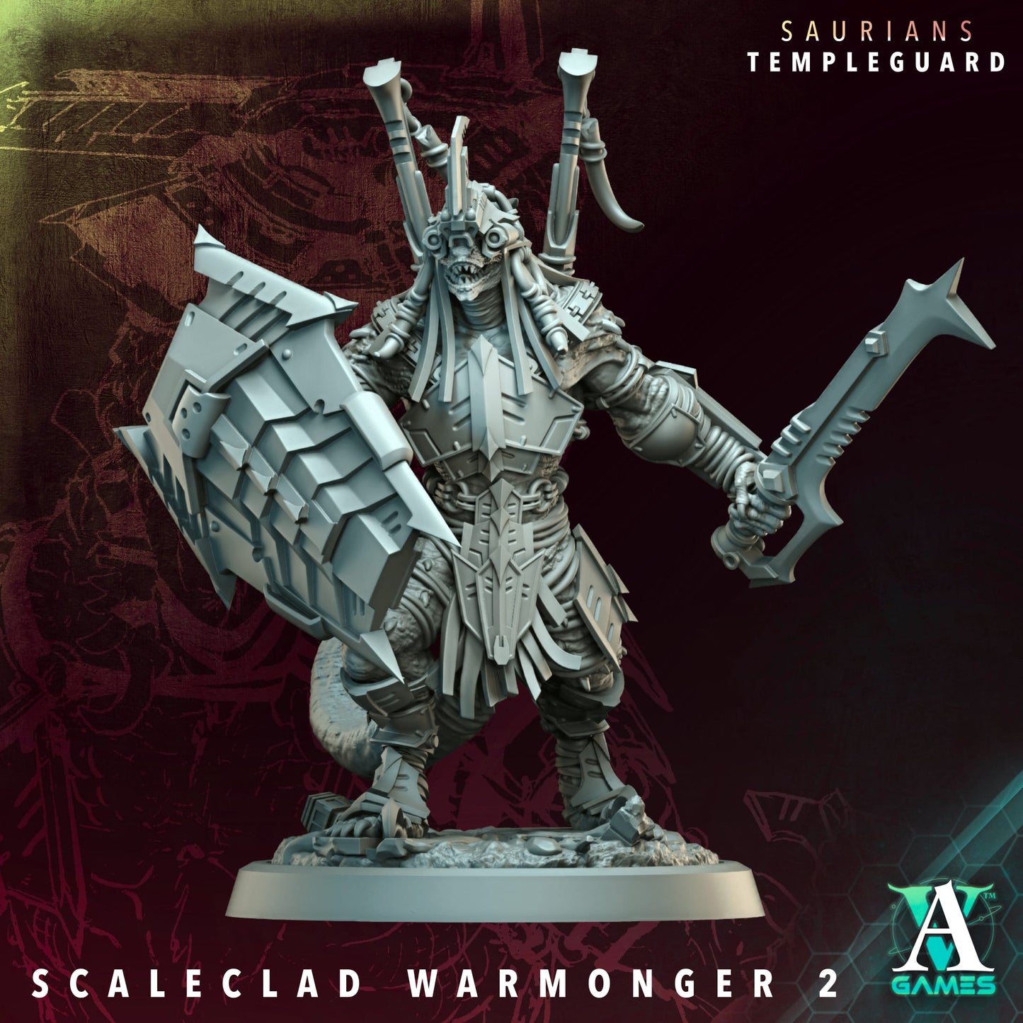 Scaleclad Warmongers – Saurians Temple Guard