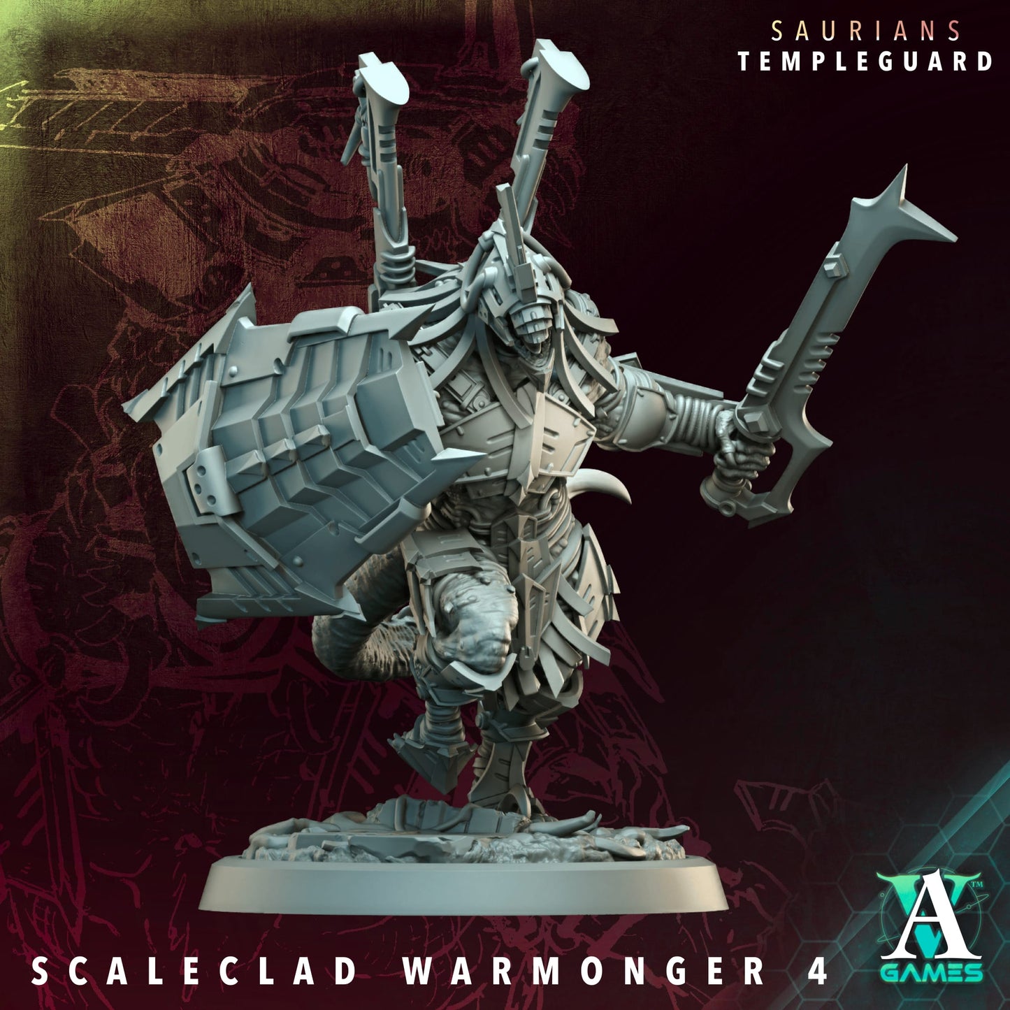 Scaleclad Warmongers – Saurians Temple Guard