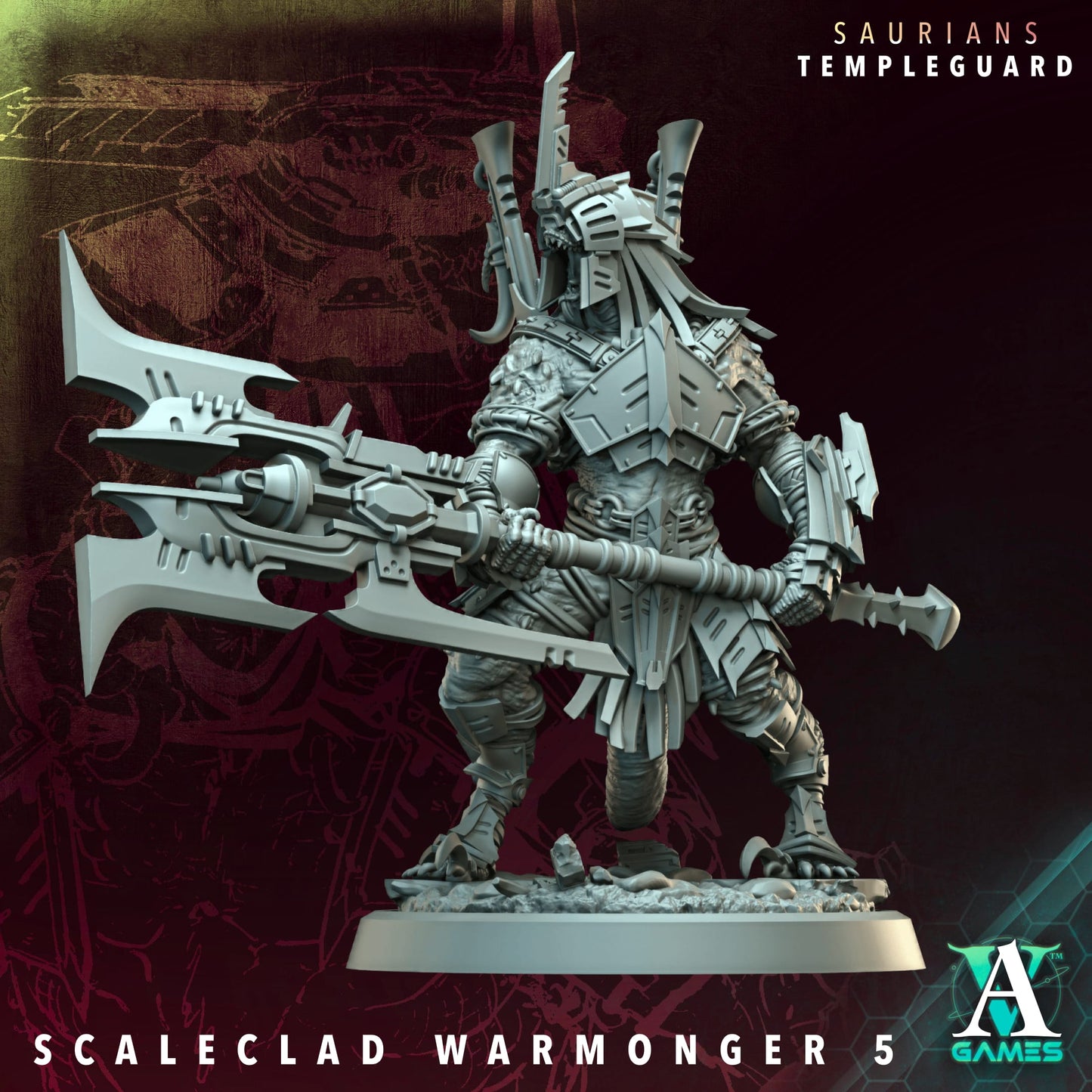 Scaleclad Warmongers – Saurians Temple Guard