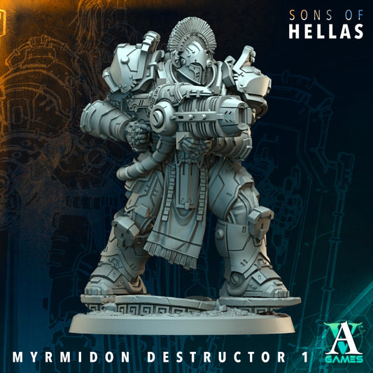 Myrmidon Destructors Squad | Sons of Hella Heavy Infantry by Archvillain Games