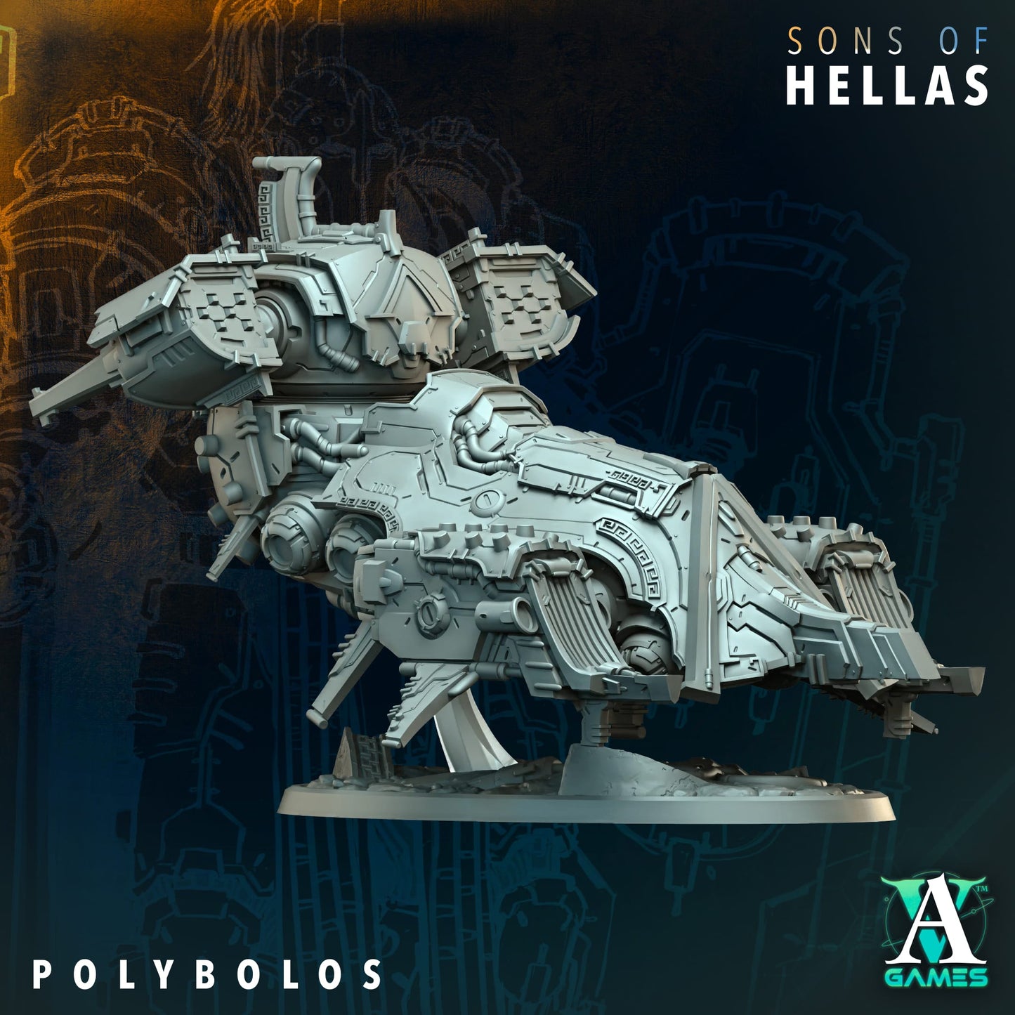 Polybolos Hover Tank | Sons of Hella - Archvillain Games