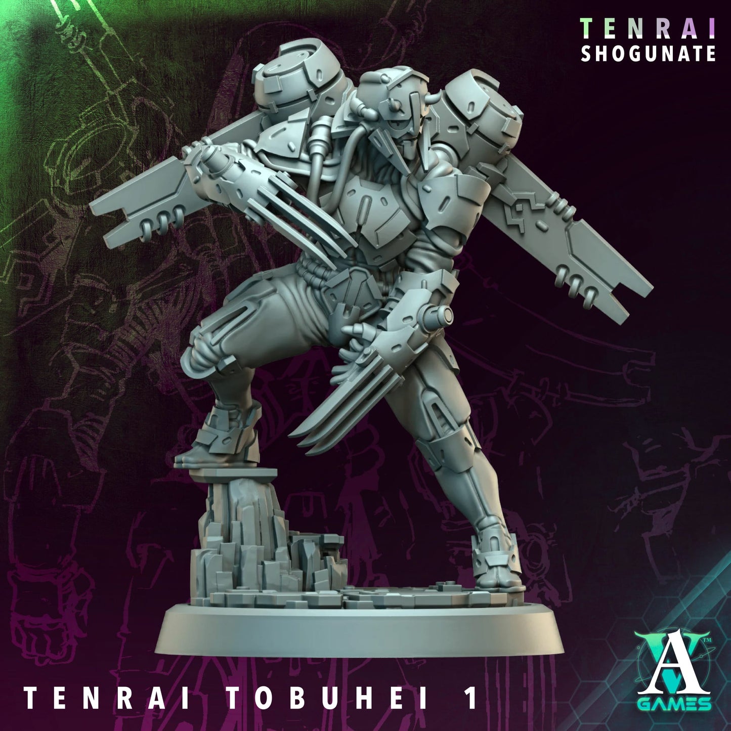 Tenrai Tobuhei and Tobuhei Kyoshi – Jet Pack Samurai Squad (10 Variants and 1 Character)
