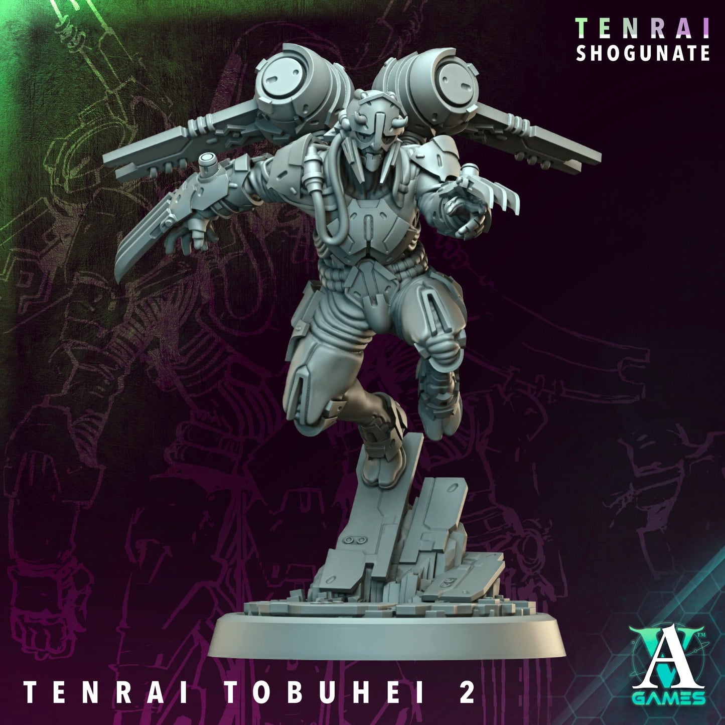 Tenrai Tobuhei and Tobuhei Kyoshi – Jet Pack Samurai Squad (10 Variants and 1 Character)
