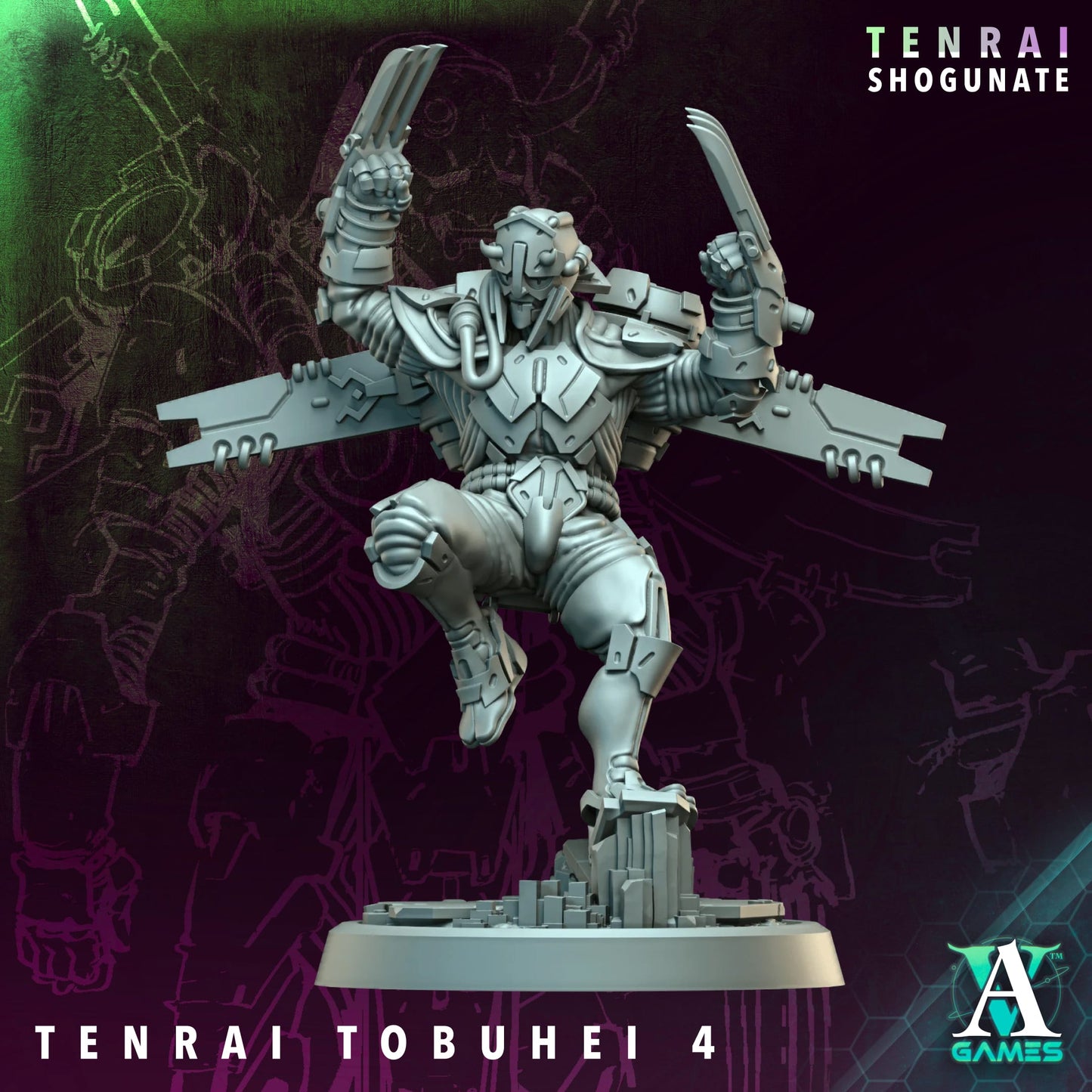 Tenrai Tobuhei and Tobuhei Kyoshi – Jet Pack Samurai Squad (10 Variants and 1 Character)