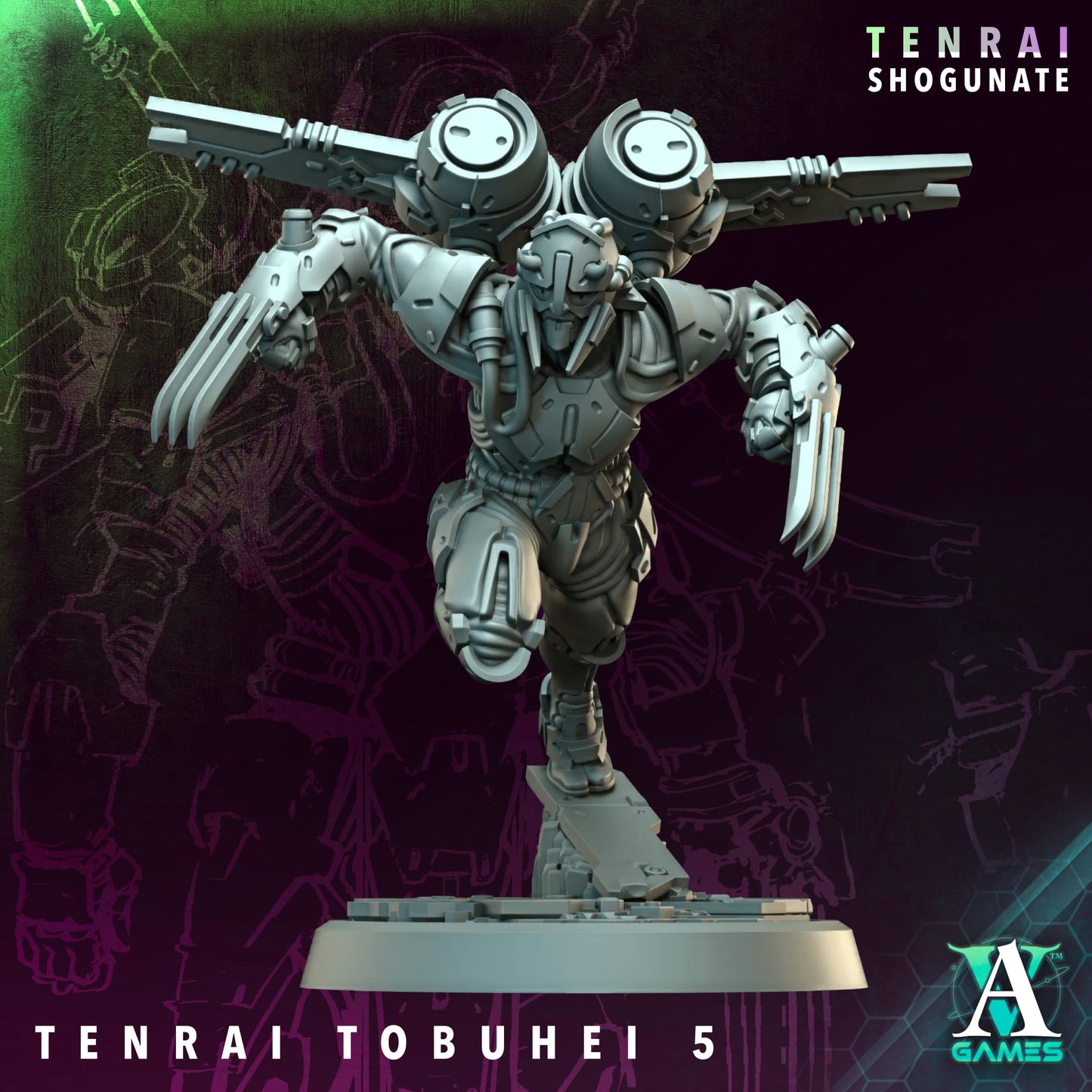 Tenrai Tobuhei and Tobuhei Kyoshi – Jet Pack Samurai Squad (10 Variants and 1 Character)