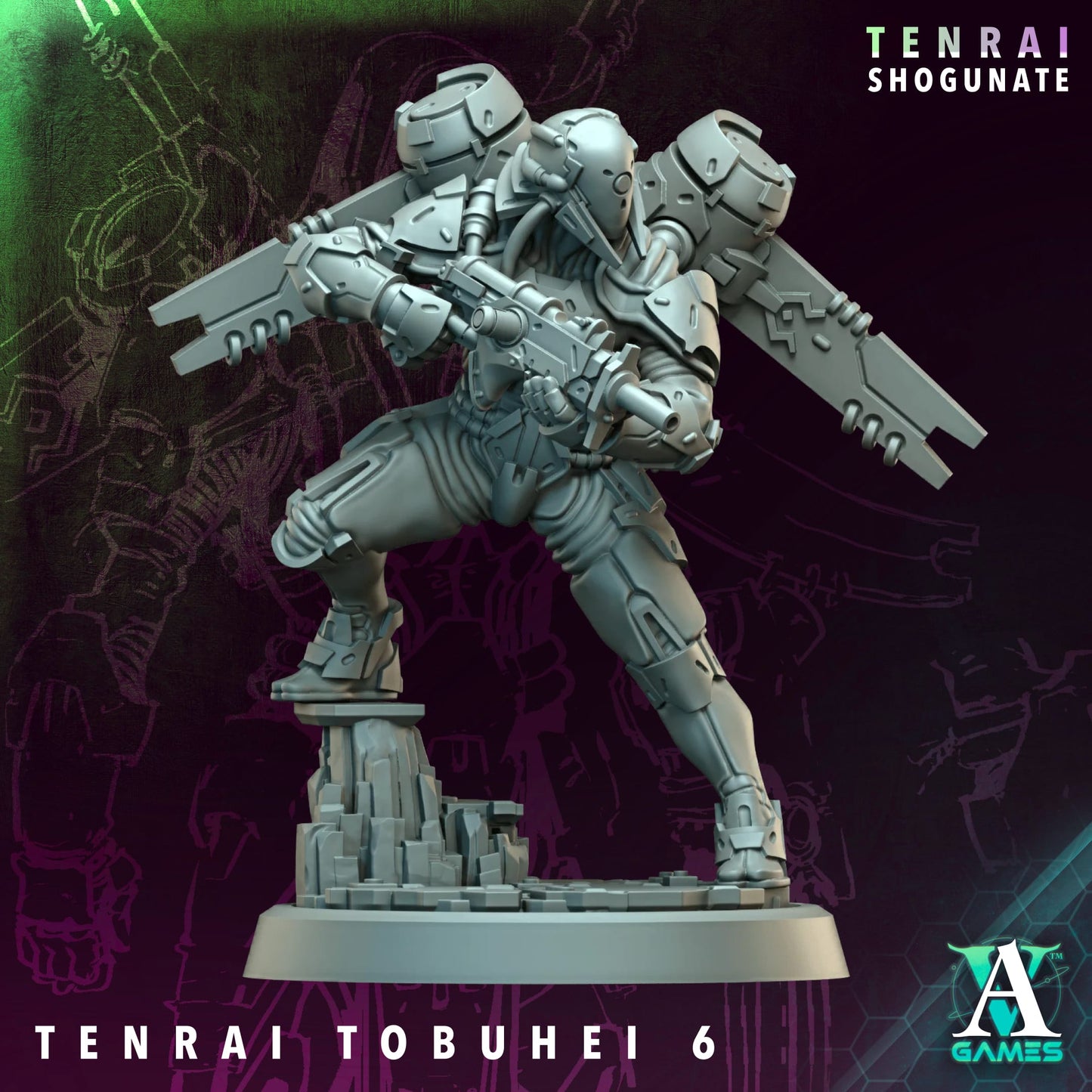 Tenrai Tobuhei and Tobuhei Kyoshi – Jet Pack Samurai Squad (10 Variants and 1 Character)