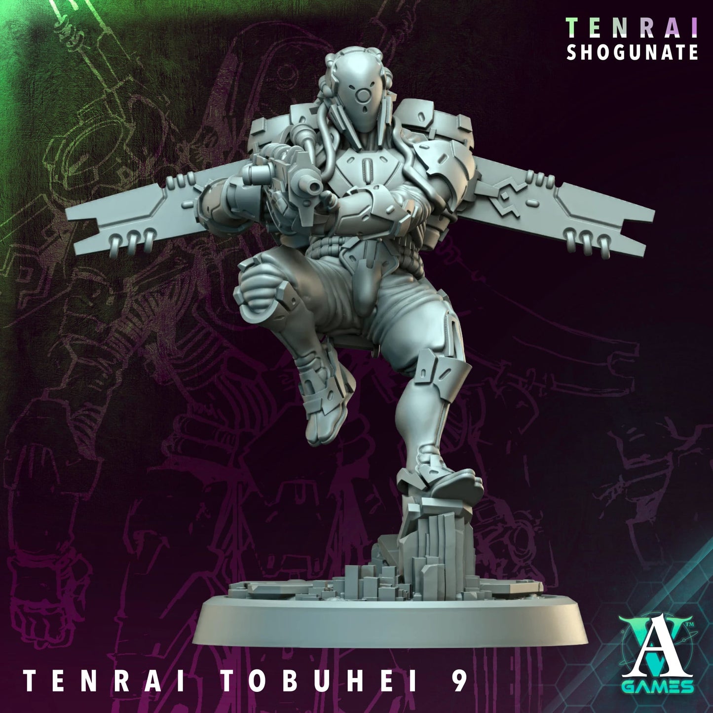 Tenrai Tobuhei and Tobuhei Kyoshi – Jet Pack Samurai Squad (10 Variants and 1 Character)