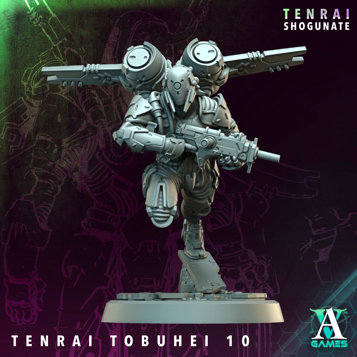 Tenrai Tobuhei and Tobuhei Kyoshi – Jet Pack Samurai Squad (10 Variants and 1 Character)