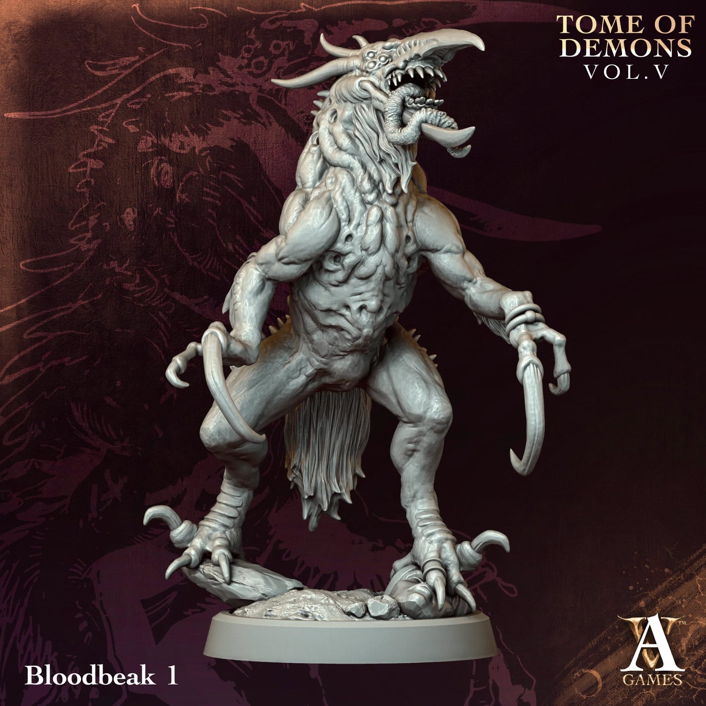 Bloodbeak – Tome of Demons Vol. V | Archvillain Games | 4 Model Set | 25mm Small Infantry