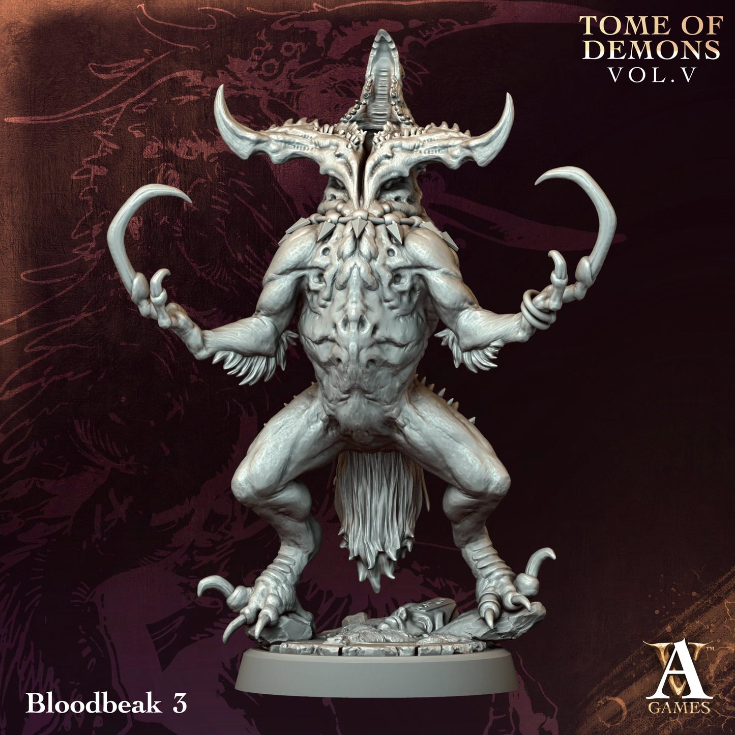Bloodbeak – Tome of Demons Vol. V | Archvillain Games | 4 Model Set | 25mm Small Infantry