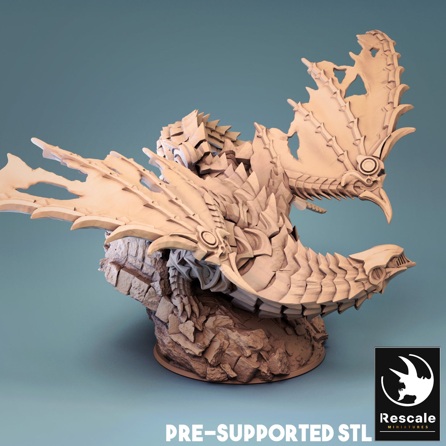 Armored Dragon Miniature – Rescale Miniatures