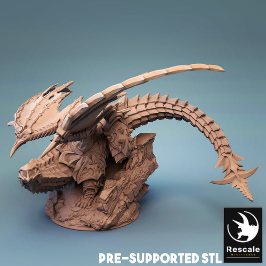 Armored Dragon Miniature – Rescale Miniatures